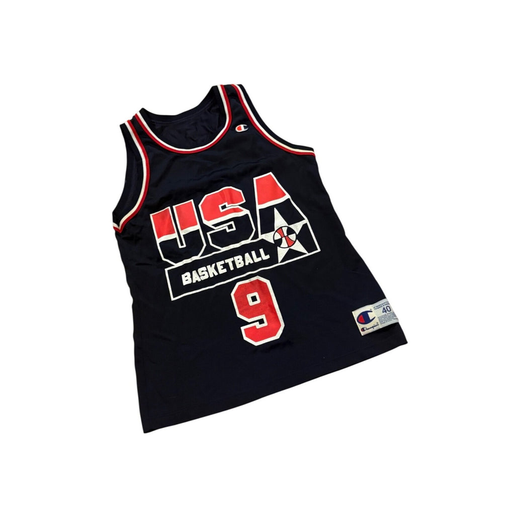 Vintage 1994 USA Basketball Dan Majerle #9 Champion Basketball Jersey Men's 40
