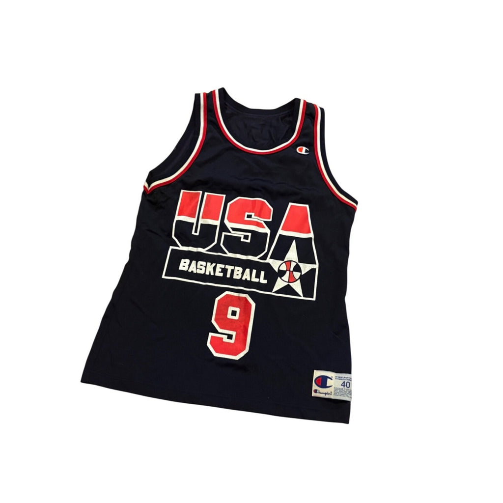 Vintage 1994 USA Basketball Dan Majerle #9 Champion Basketball Jersey Men's 40
