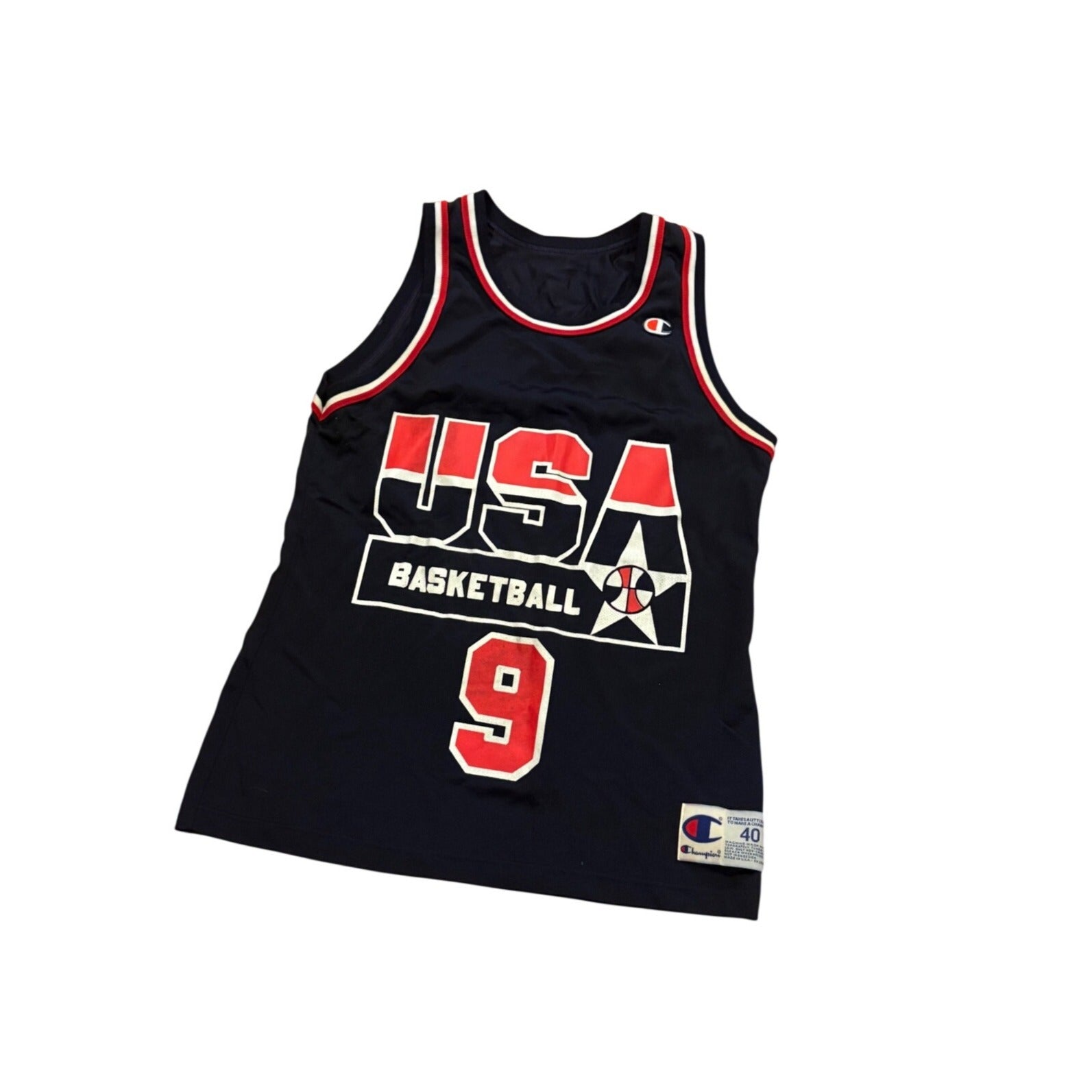 Vintage 1994 USA Basketball Dan Majerle #9 Champion Basketball Jersey Men's 40