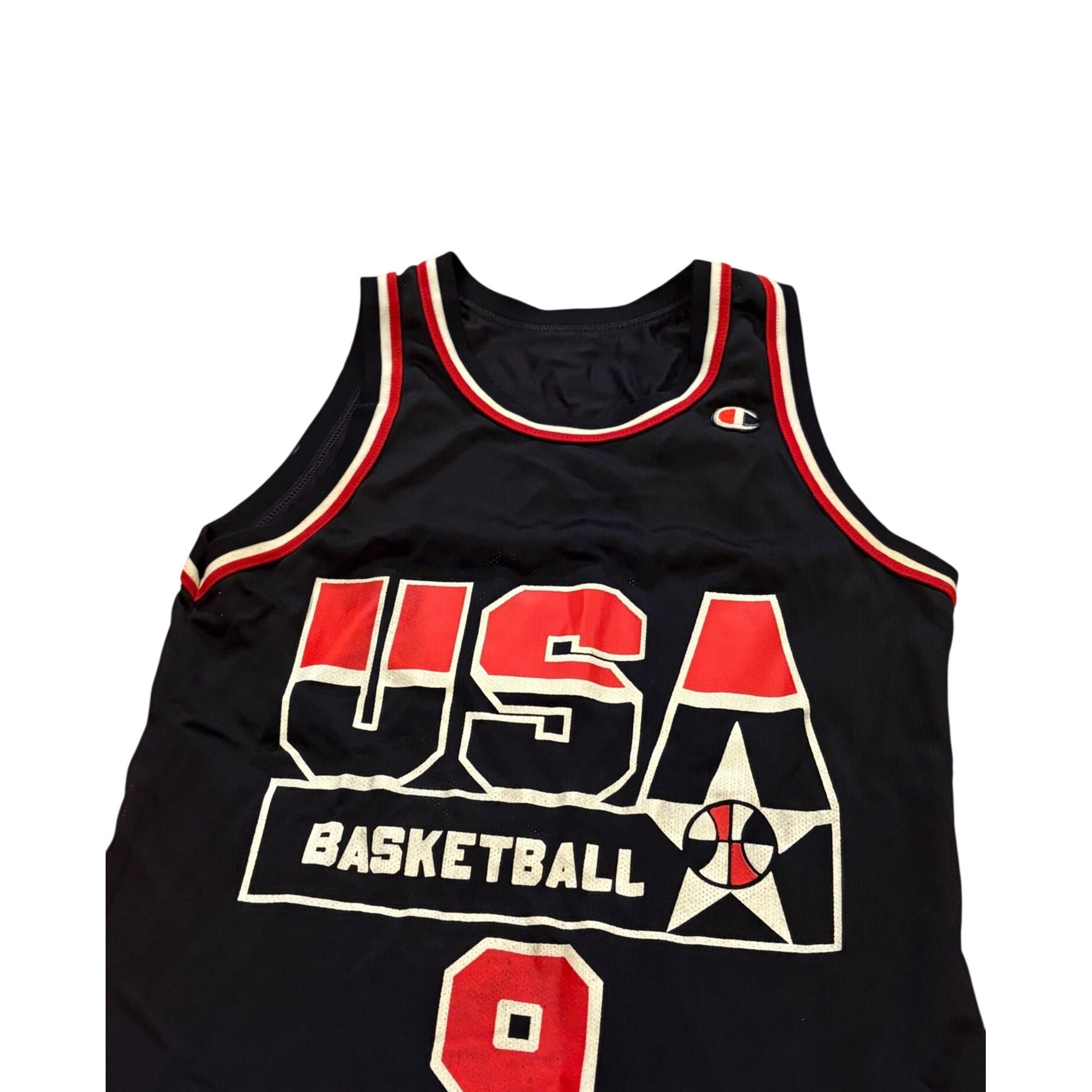 Vintage 1994 USA Basketball Dan Majerle #9 Champion Basketball Jersey Men's 40