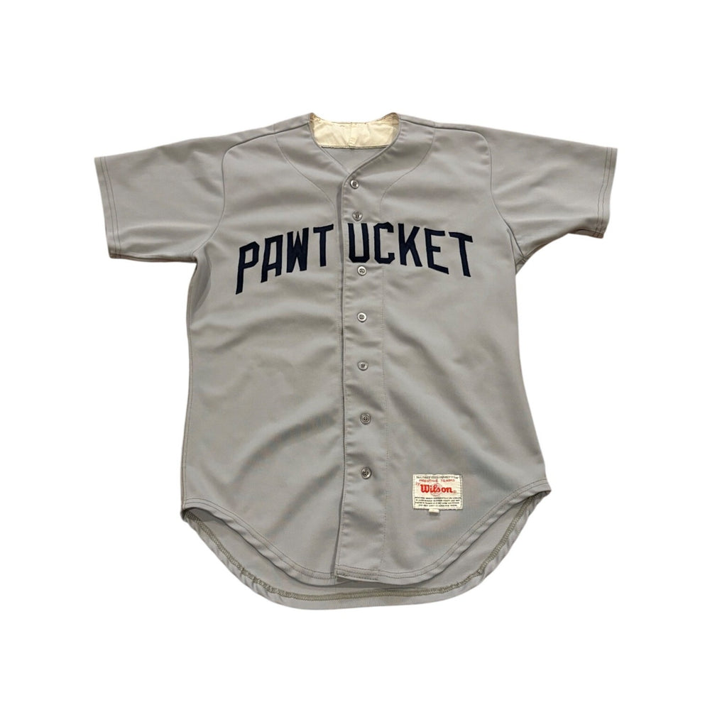 Vintage 80's Wilson Pawtucket Red Sox #5 Team Issued Game Worn Baseball Jersey