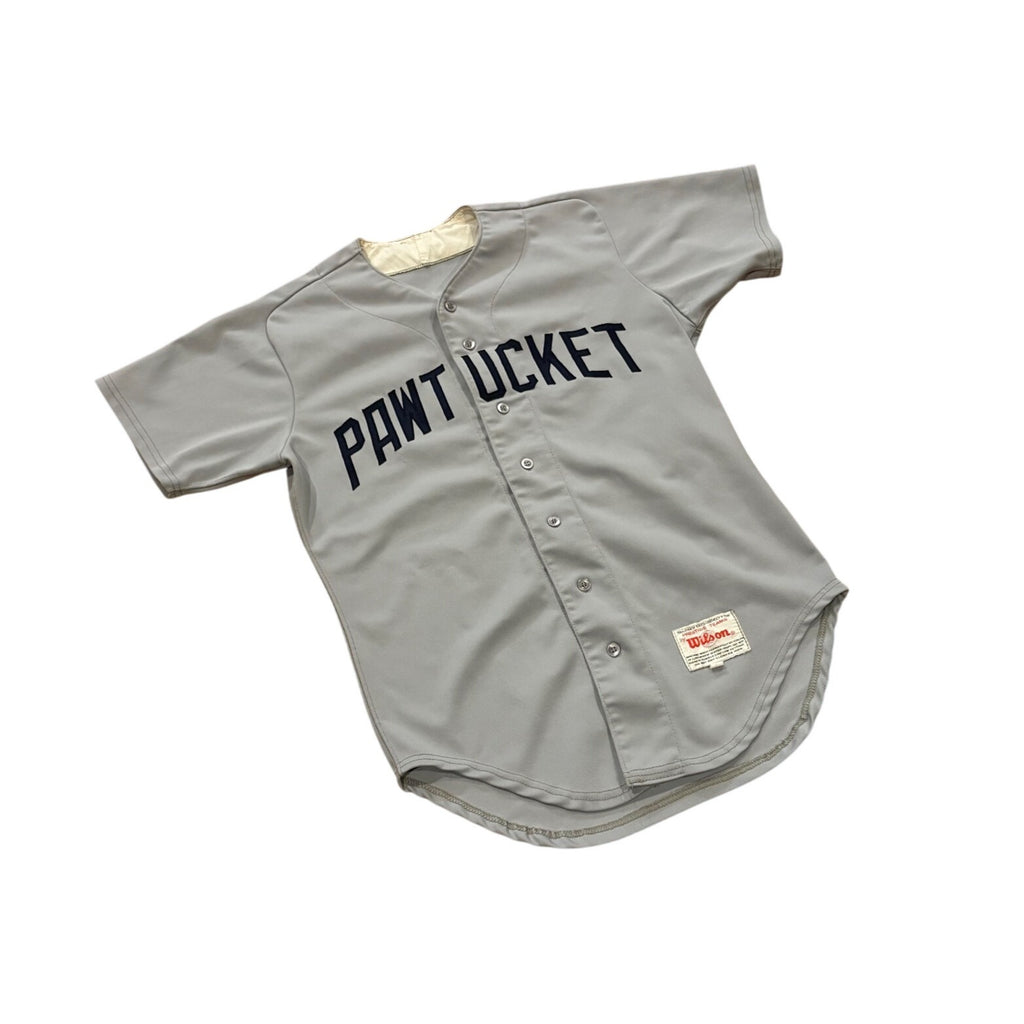 Vintage 80's Wilson Pawtucket Red Sox #5 Team Issued Game Worn Baseball Jersey