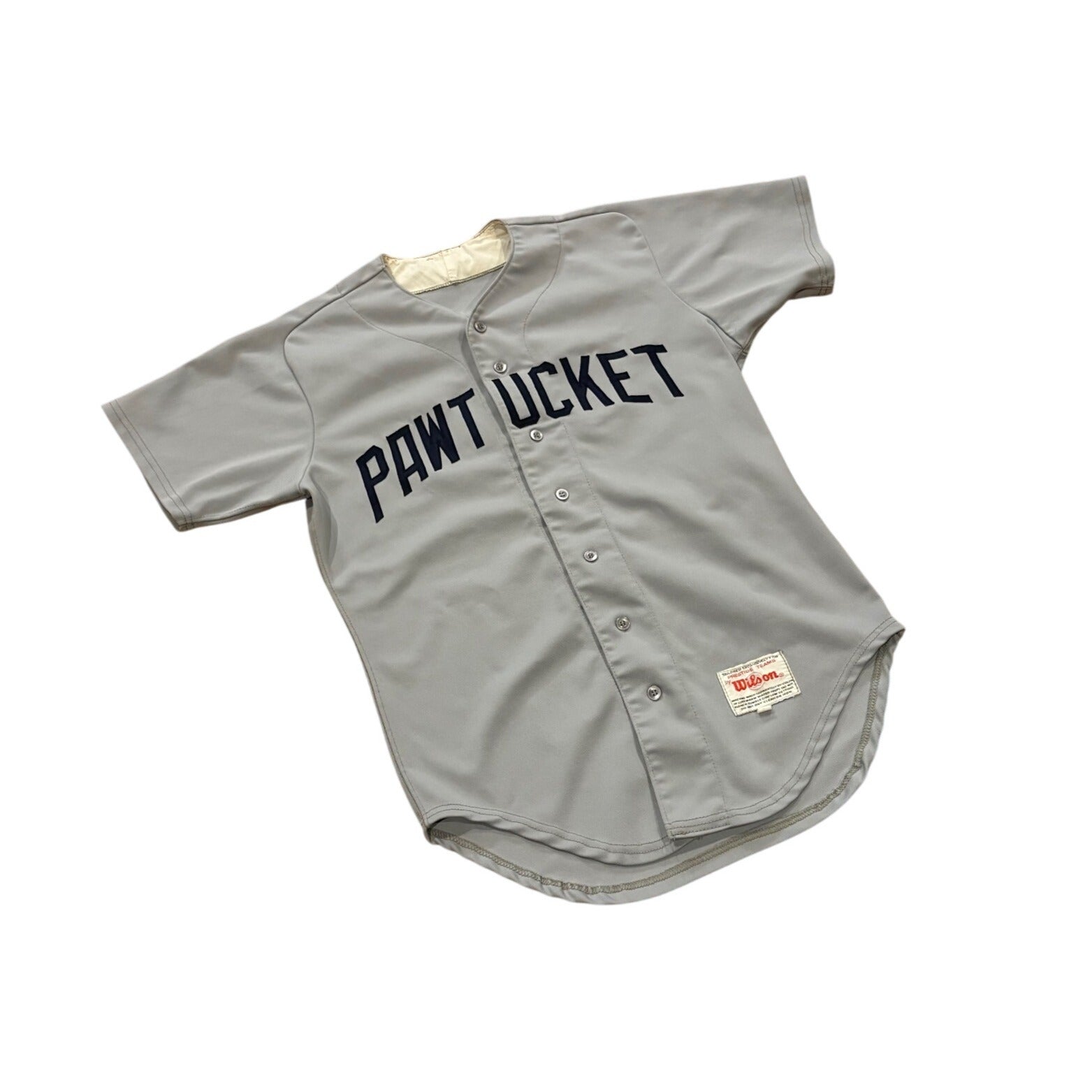 Vintage 80's Wilson Pawtucket Red Sox #5 Team Issued Game Worn Baseball Jersey