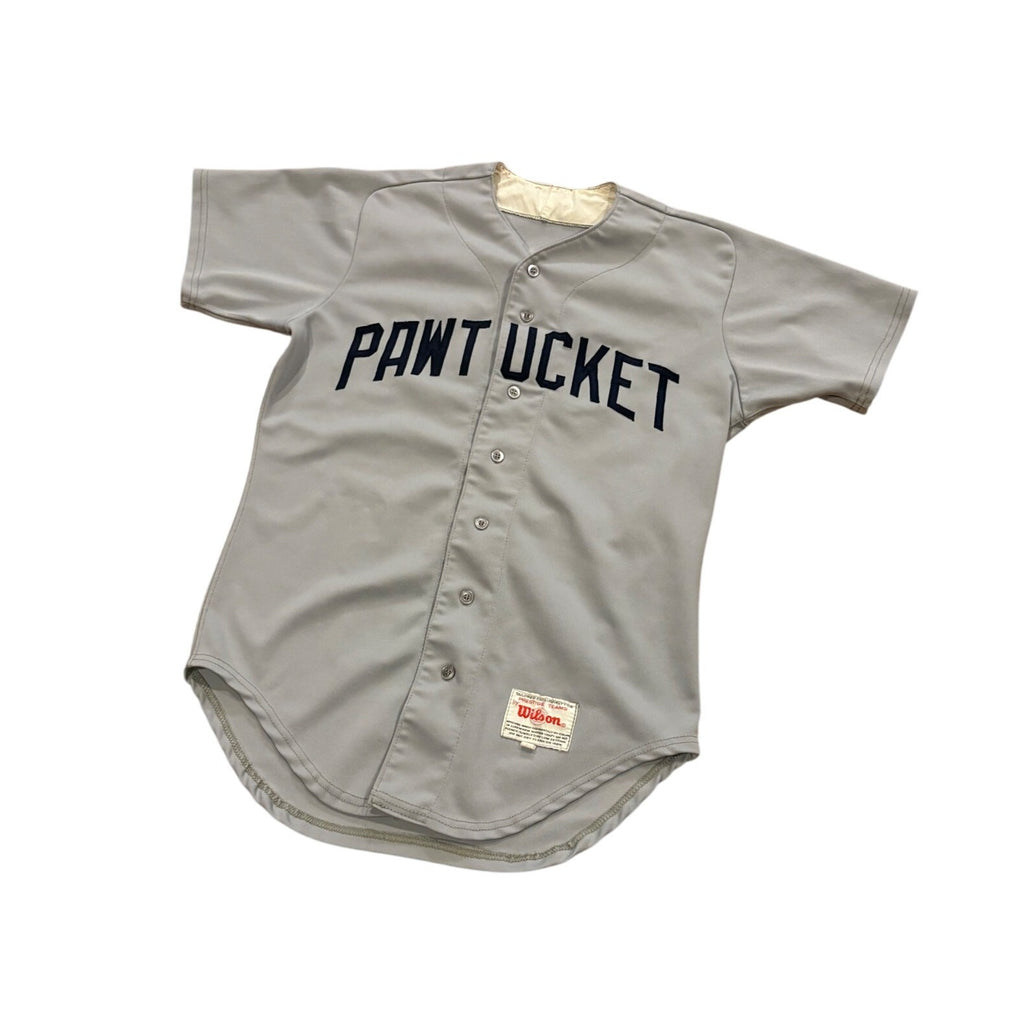 Vintage 80's Wilson Pawtucket Red Sox #5 Team Issued Game Worn Baseball Jersey