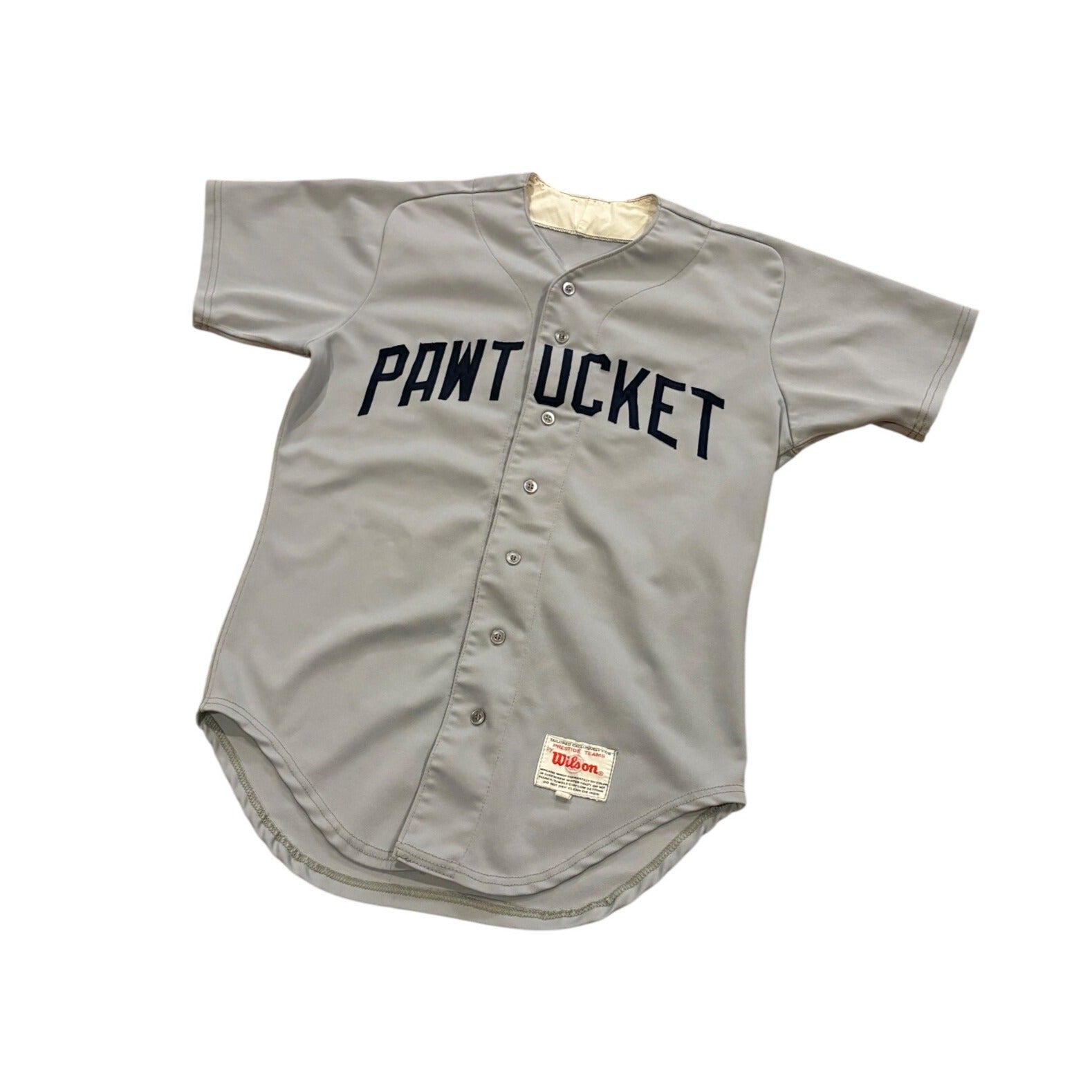 Vintage 80's Wilson Pawtucket Red Sox #5 Team Issued Game Worn Baseball Jersey