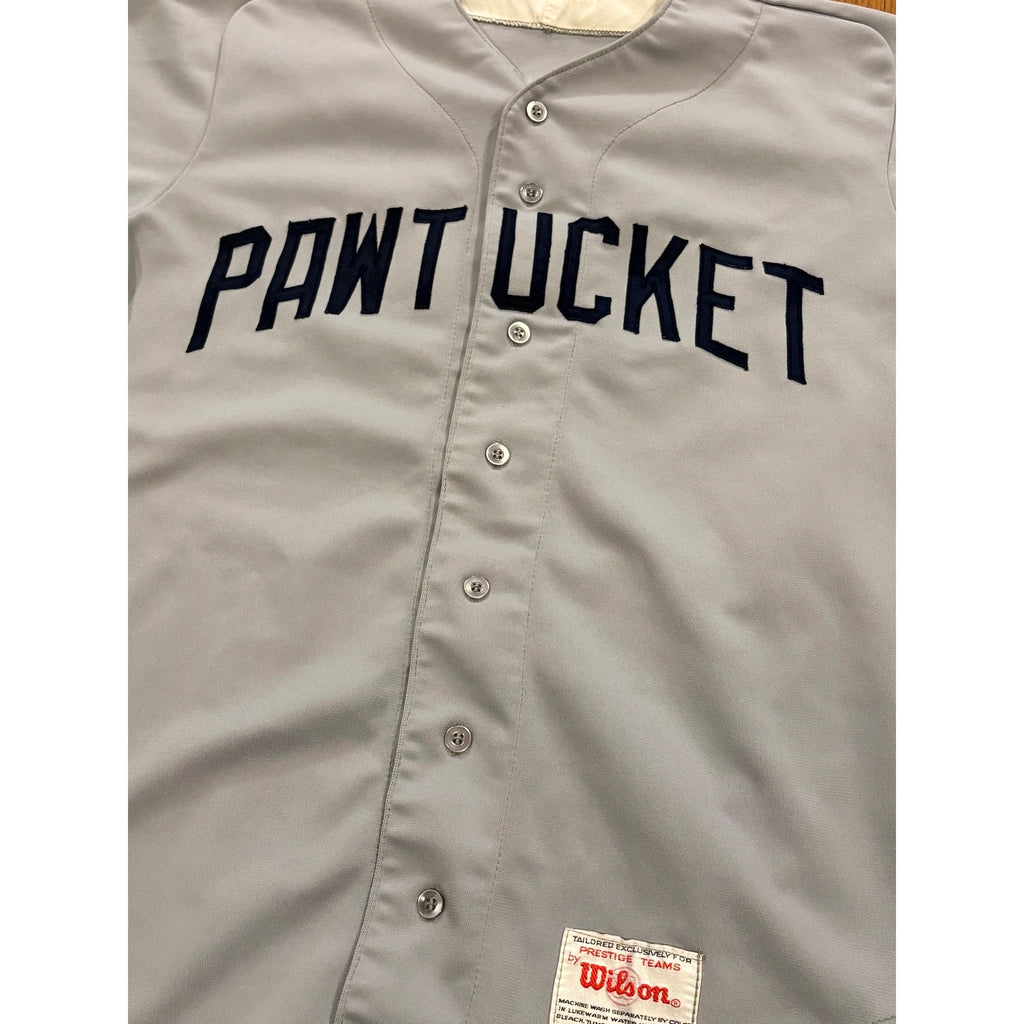 Vintage 80's Wilson Pawtucket Red Sox #5 Team Issued Game Worn Baseball Jersey