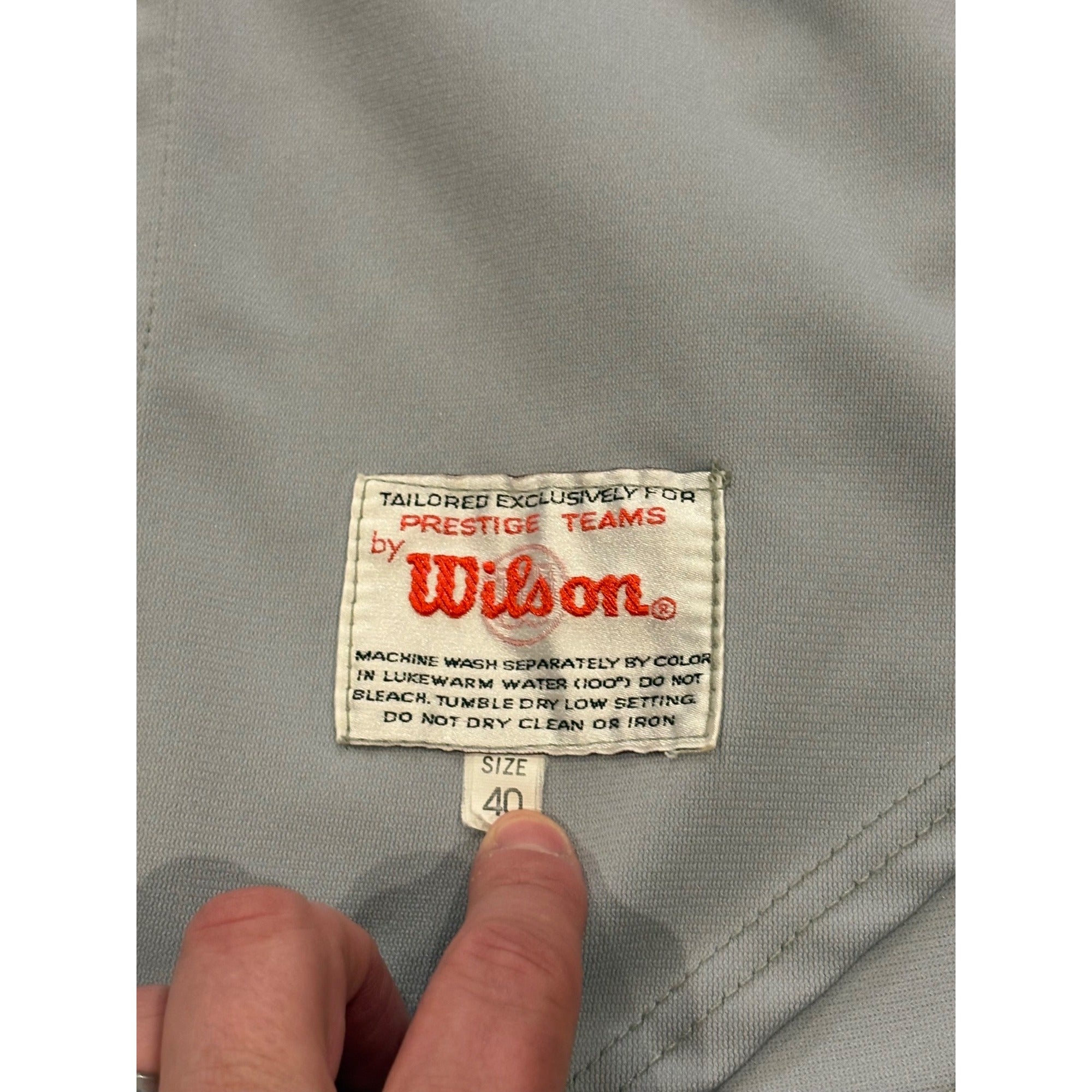 Vintage 80's Wilson Pawtucket Red Sox #5 Team Issued Game Worn Baseball Jersey