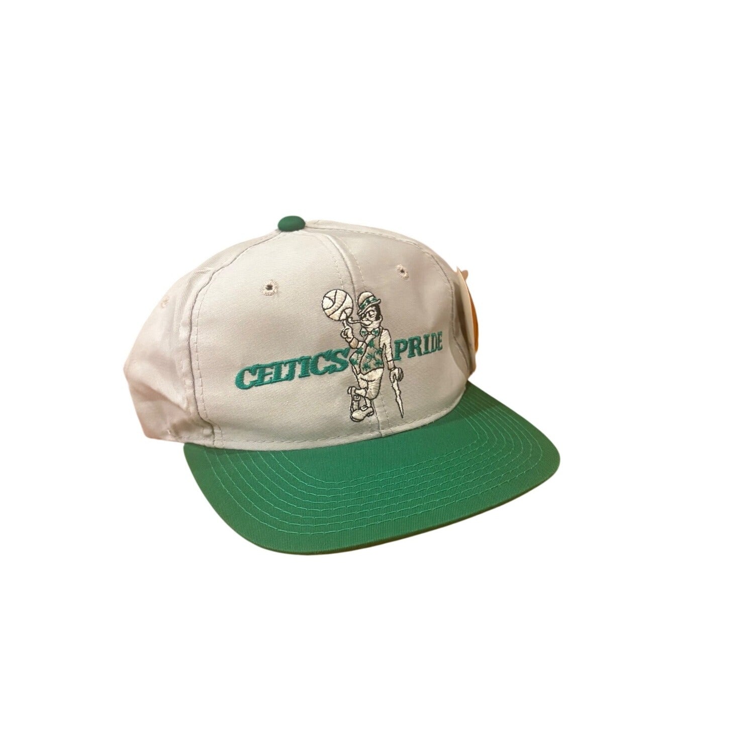 NWT Vintage 1990s Boston Celtics The G Cap Celtics Pride Logo NBA Snapback Hat