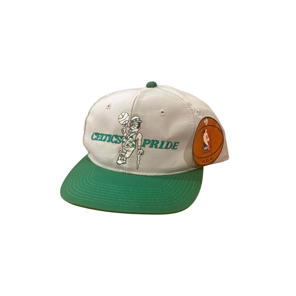 NWT Vintage 1990s Boston Celtics The G Cap Celtics Pride Logo NBA Snapback Hat