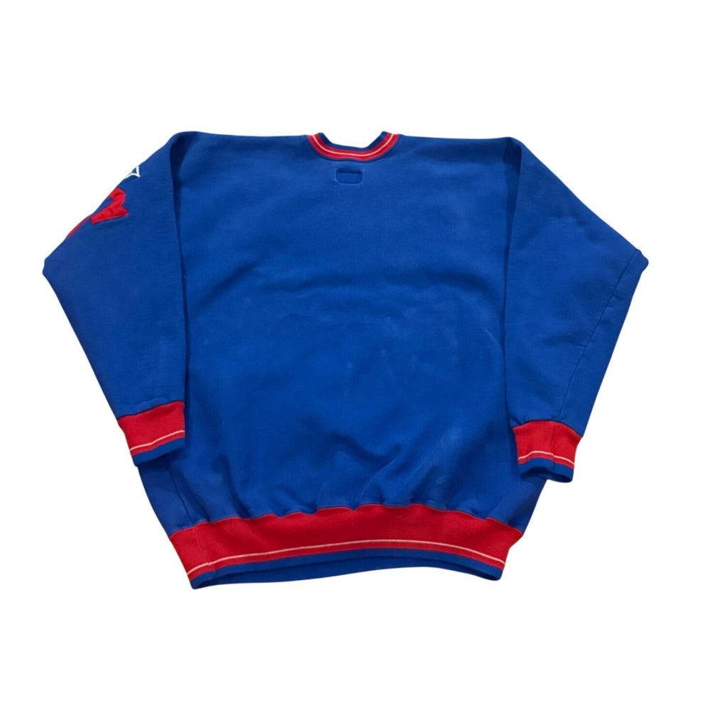 Vintage 90s Legends New York Rangers NHL Spell Out Crewneck Sweatshirt Men's 2XL