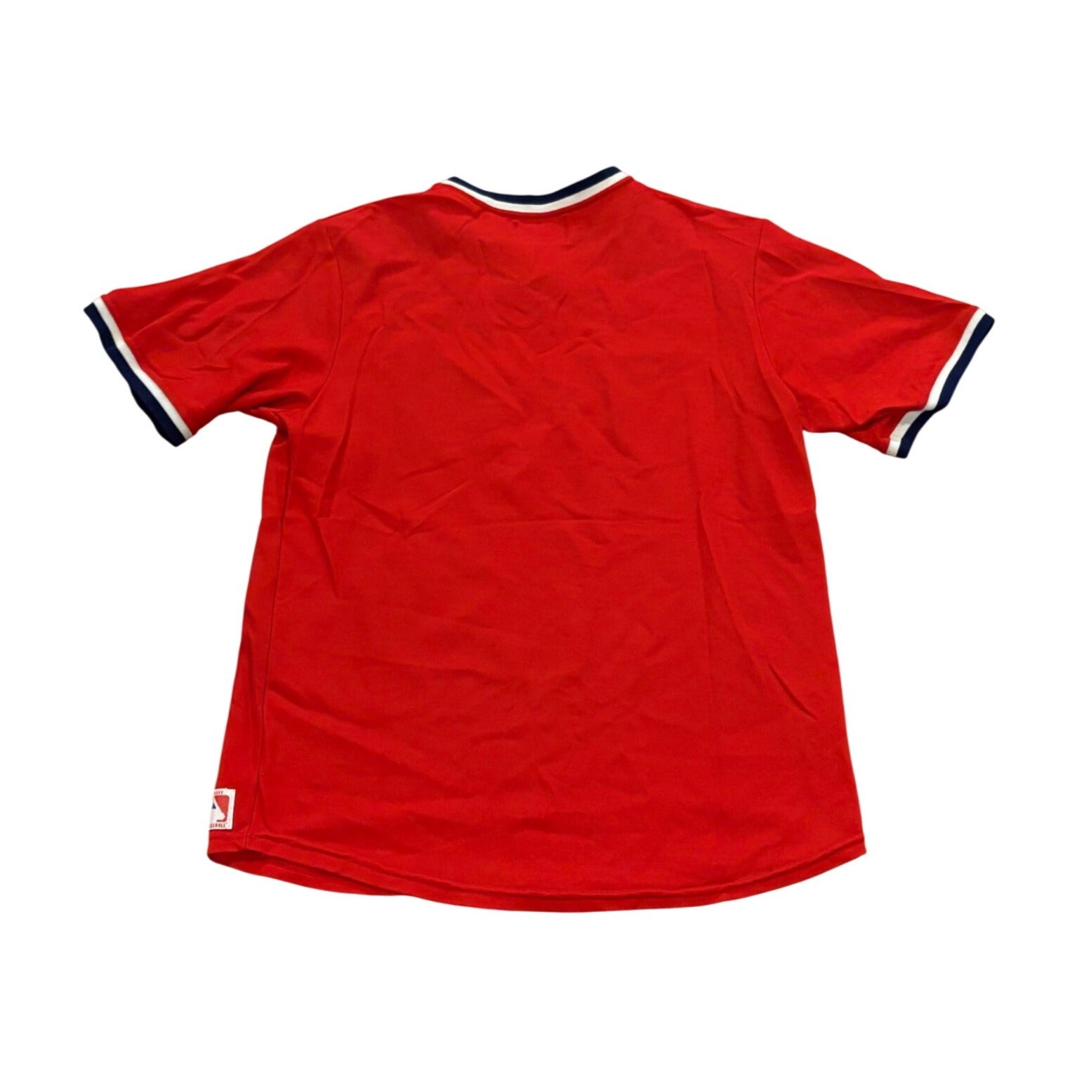 Rare Vintage 80s Sand-Knit Chicago White Sox Red Pullover MLB Baseball Jersey Lg