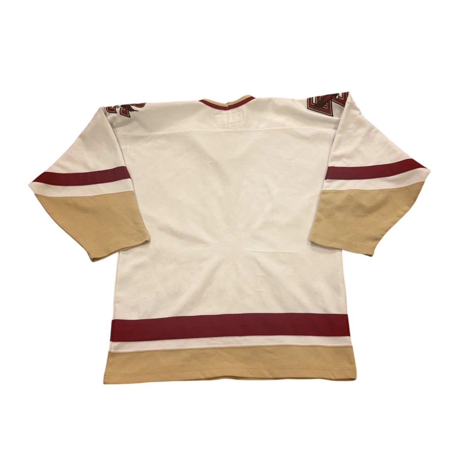 Vintage Nike Boston College Eagles Stitched NCAA Hockey Jersey White Men's Small
