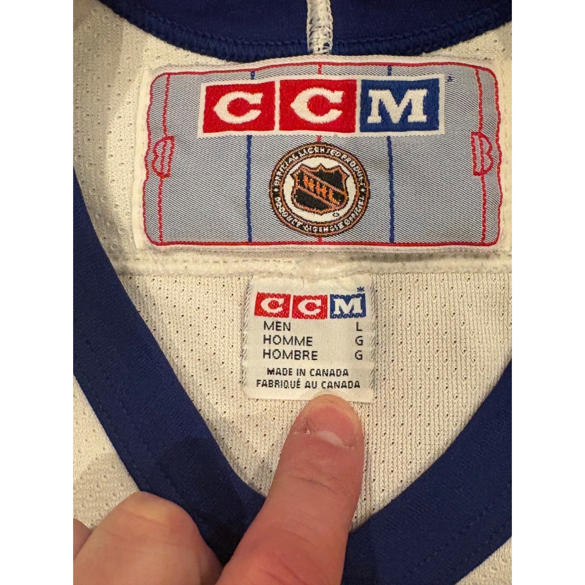 Vintage CCM 1998 NHL All Star Game Jersey World Team Stitched Men's Large
