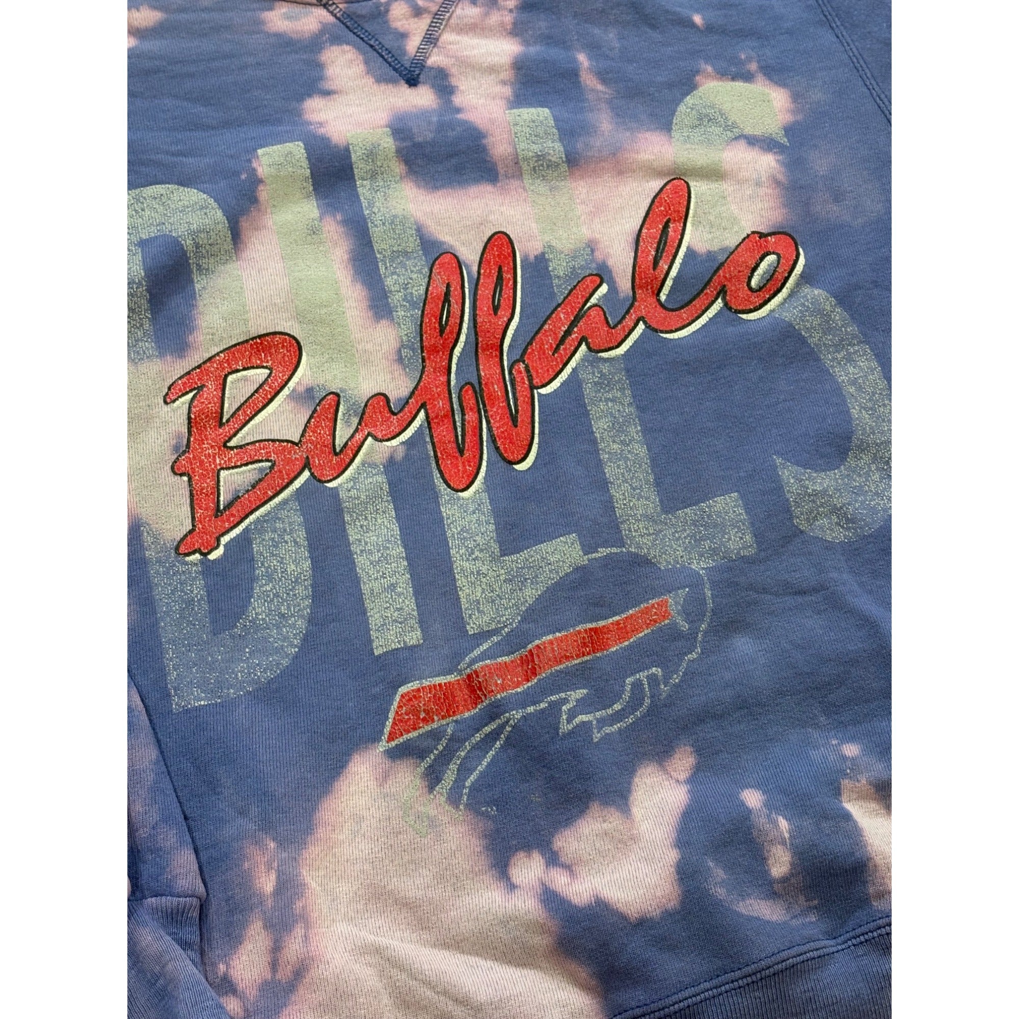 Rare Vintage Champion Buffalo Bills NFL Bleached Crewneck Sweatshirt Men's Large