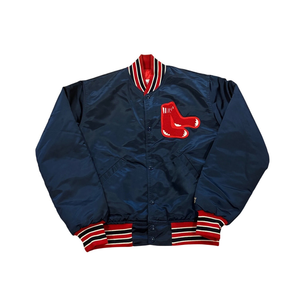 Starter MLB Authentic Diamond Collection Boston Red Sox Navy Blue Satin Jacket M