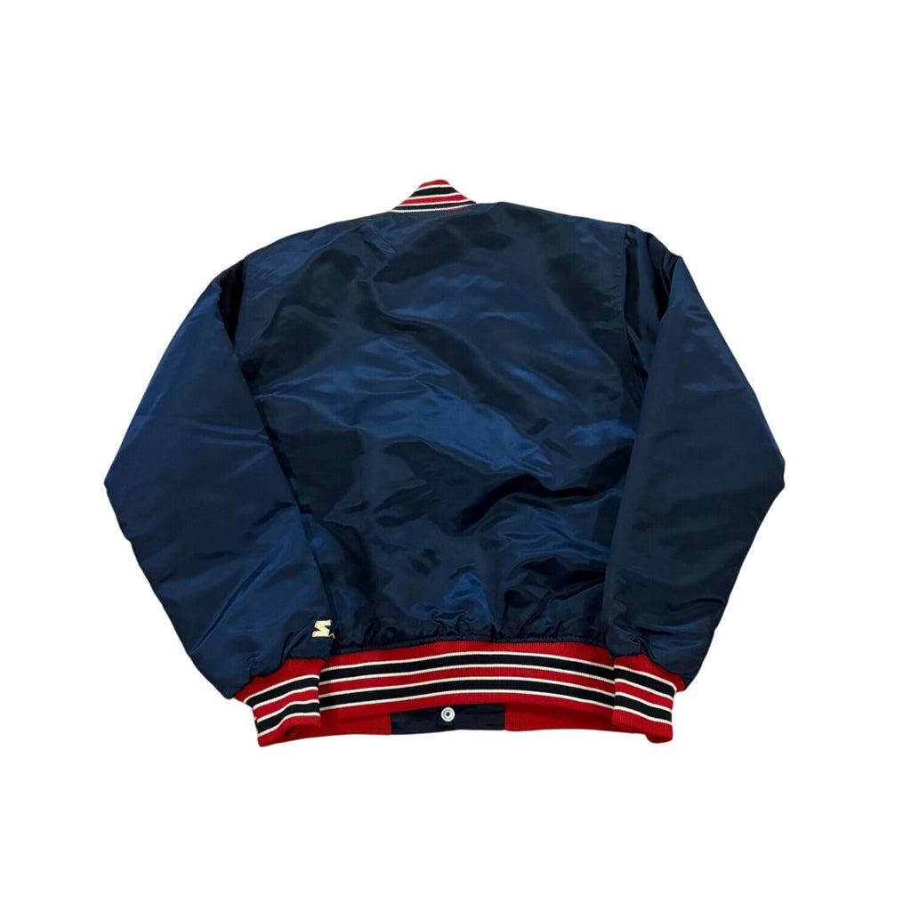 Starter MLB Authentic Diamond Collection Boston Red Sox Navy Blue Satin Jacket M