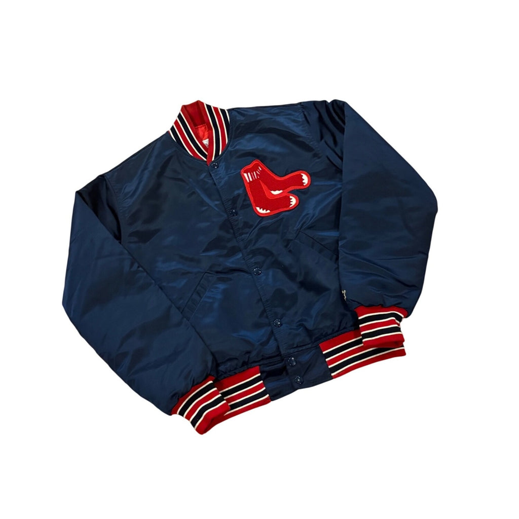 Starter MLB Authentic Diamond Collection Boston Red Sox Navy Blue Satin Jacket M