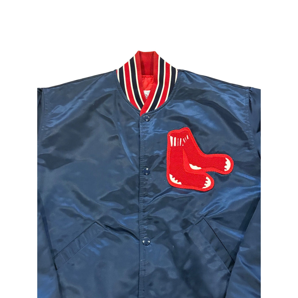 Starter MLB Authentic Diamond Collection Boston Red Sox Navy Blue Satin Jacket M