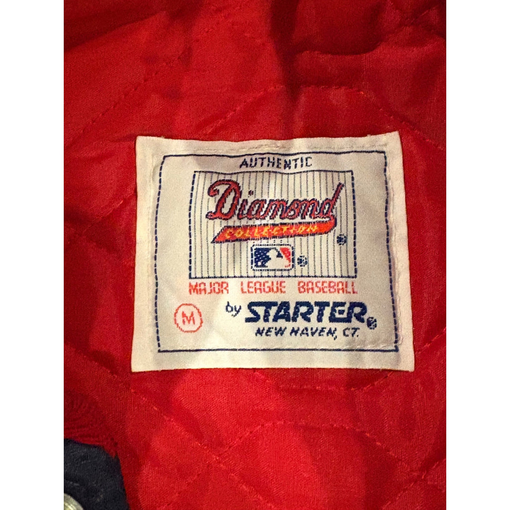 Starter MLB Authentic Diamond Collection Boston Red Sox Navy Blue Satin Jacket M