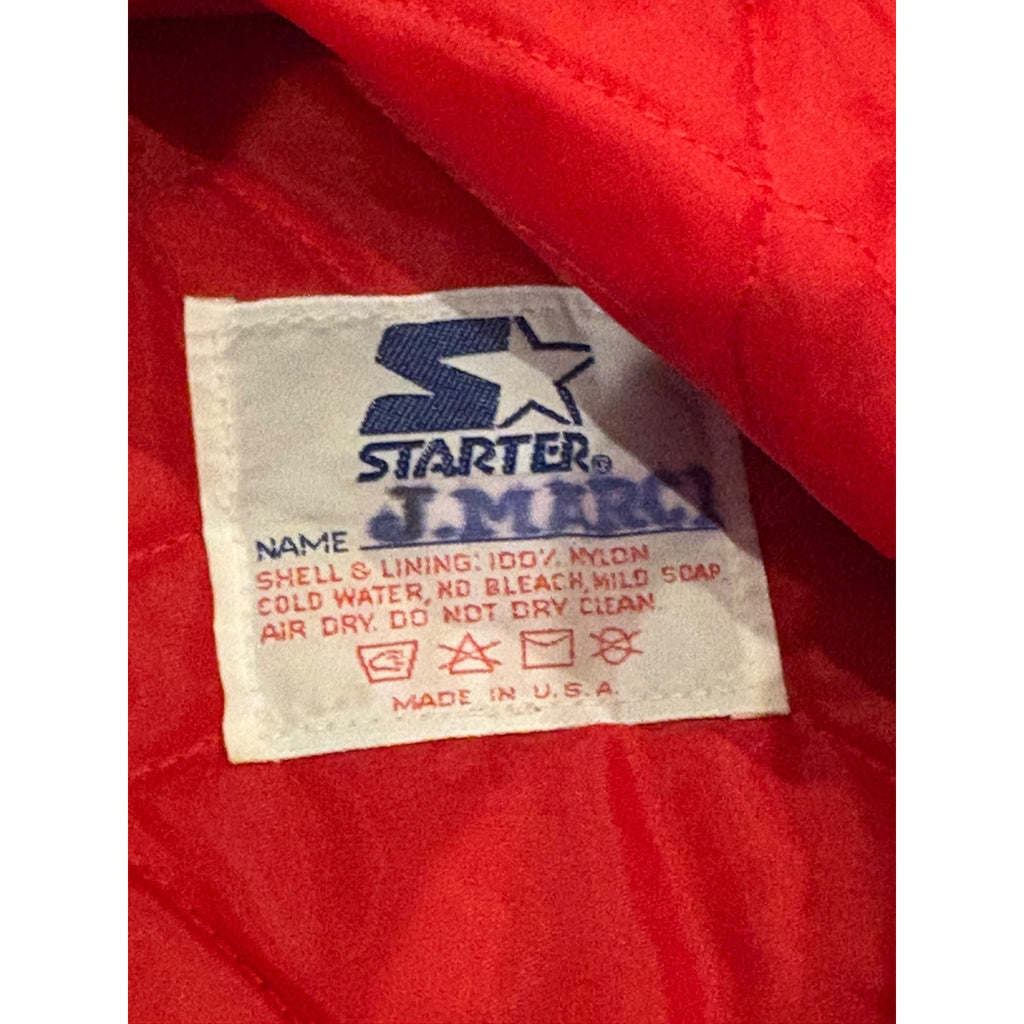 Starter MLB Authentic Diamond Collection Boston Red Sox Navy Blue Satin Jacket M