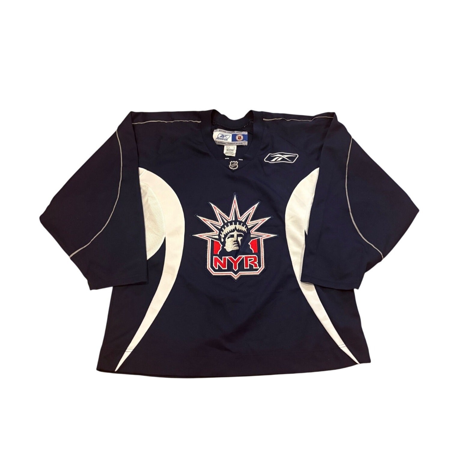 Reebok CCM New York Rangers Lady Liberty NHL Practice Hockey Jersey Men's Large