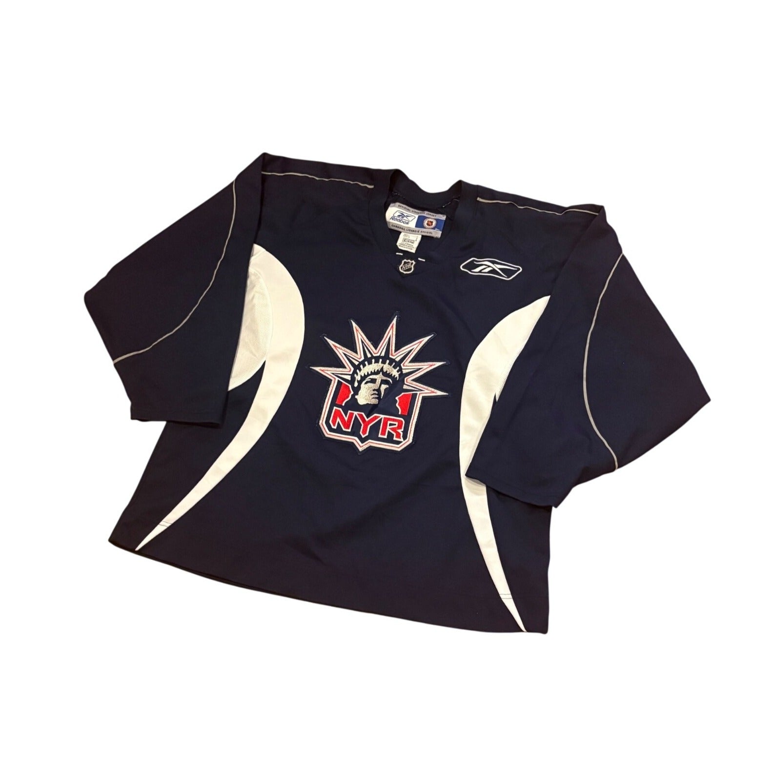 Reebok CCM New York Rangers Lady Liberty NHL Practice Hockey Jersey Men's Large