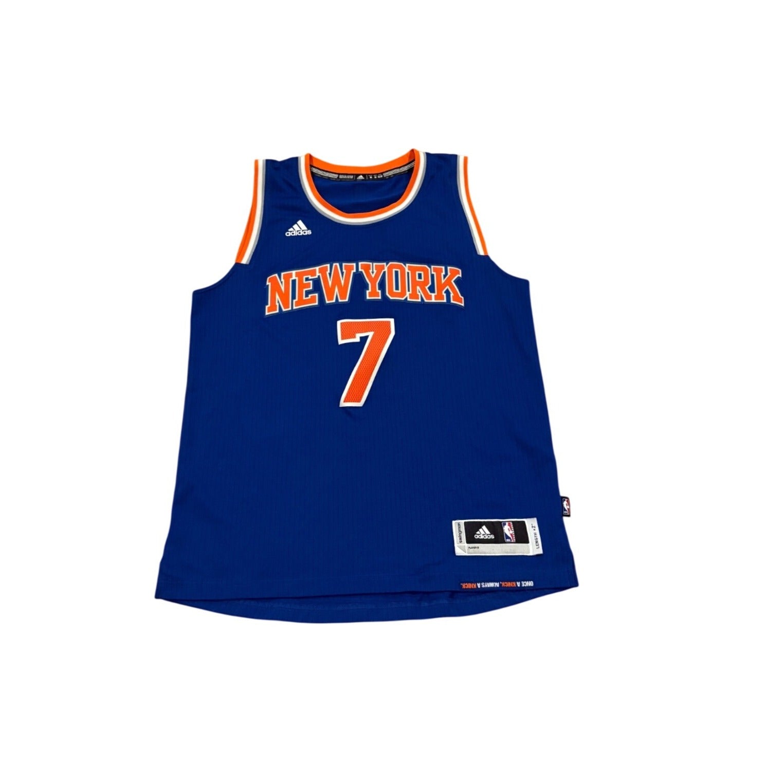 Adidas New York Knicks Carmelo Anthony #7 Swingman NBA Jersey Men's Medium