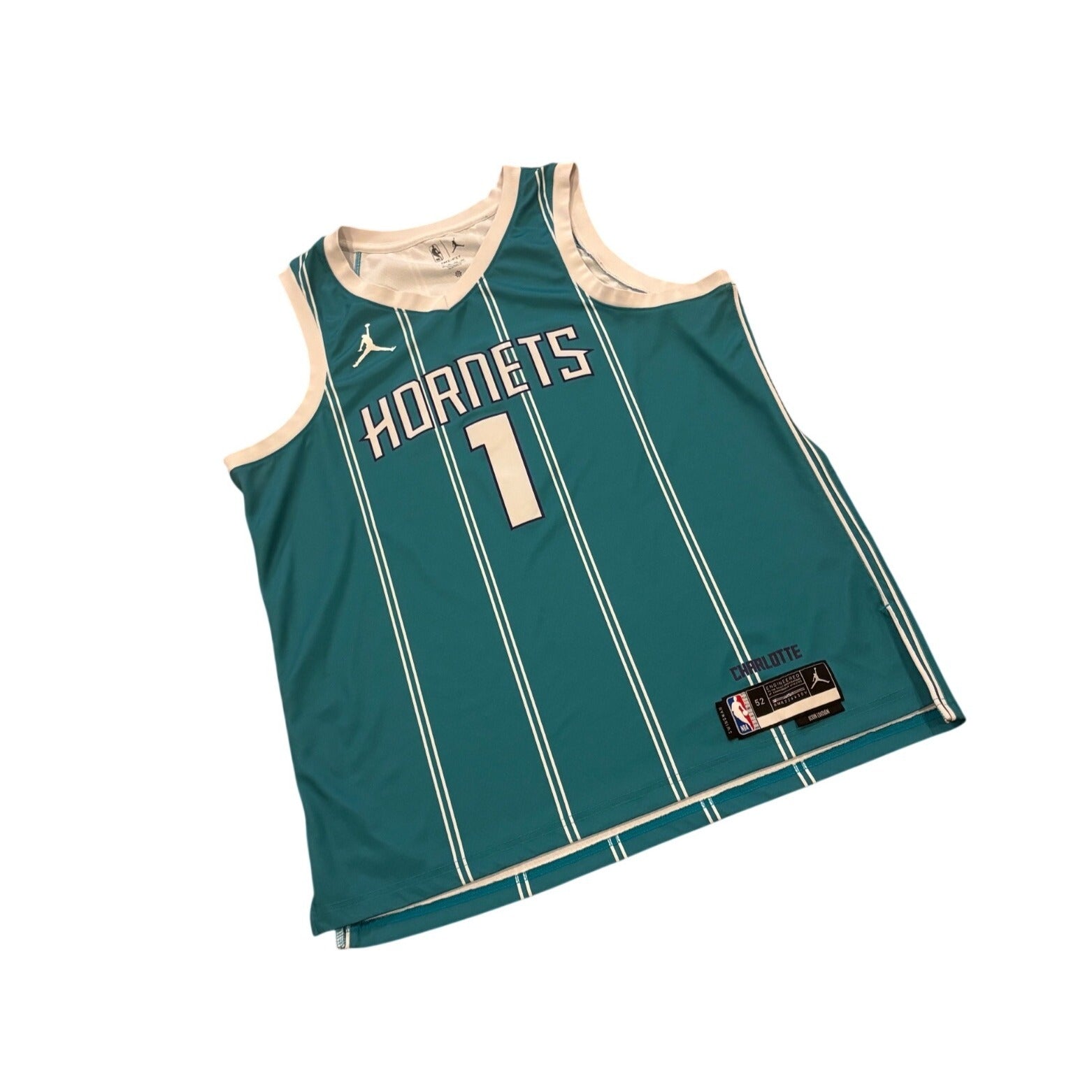 Nike Charlotte Hornets LaMelo Ball #1 Swingman NBA Icon Edition Jersey Men's 52