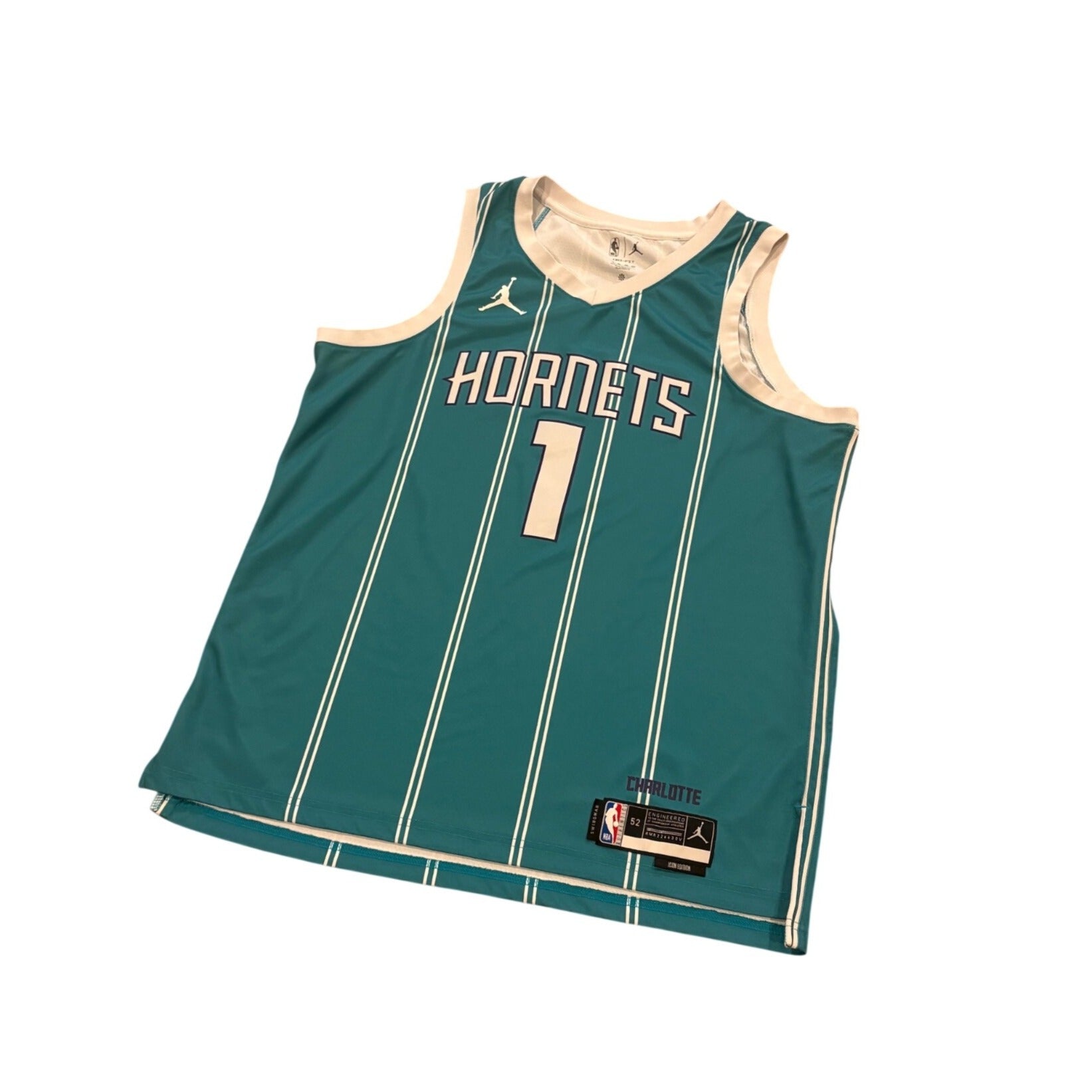 Nike Charlotte Hornets LaMelo Ball #1 Swingman NBA Icon Edition Jersey Men's 52