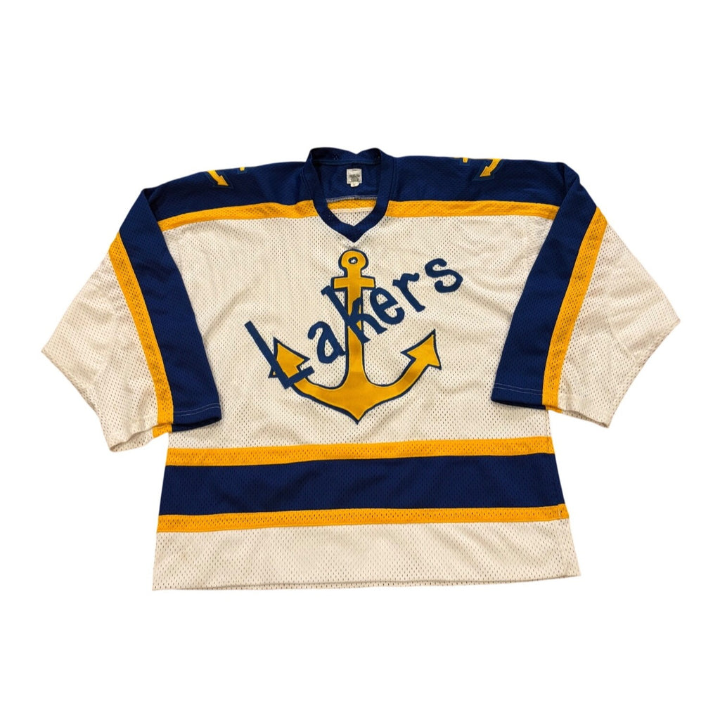 Vintage Lake Superior State Lakers Stitched NCAA Hockey Jersey Men’s Large