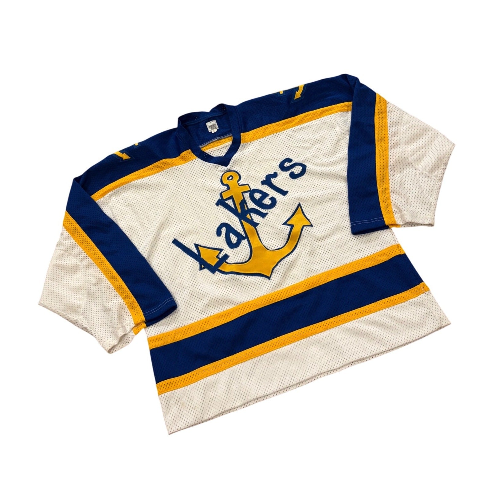 Vintage Lake Superior State Lakers Stitched NCAA Hockey Jersey Men’s Large