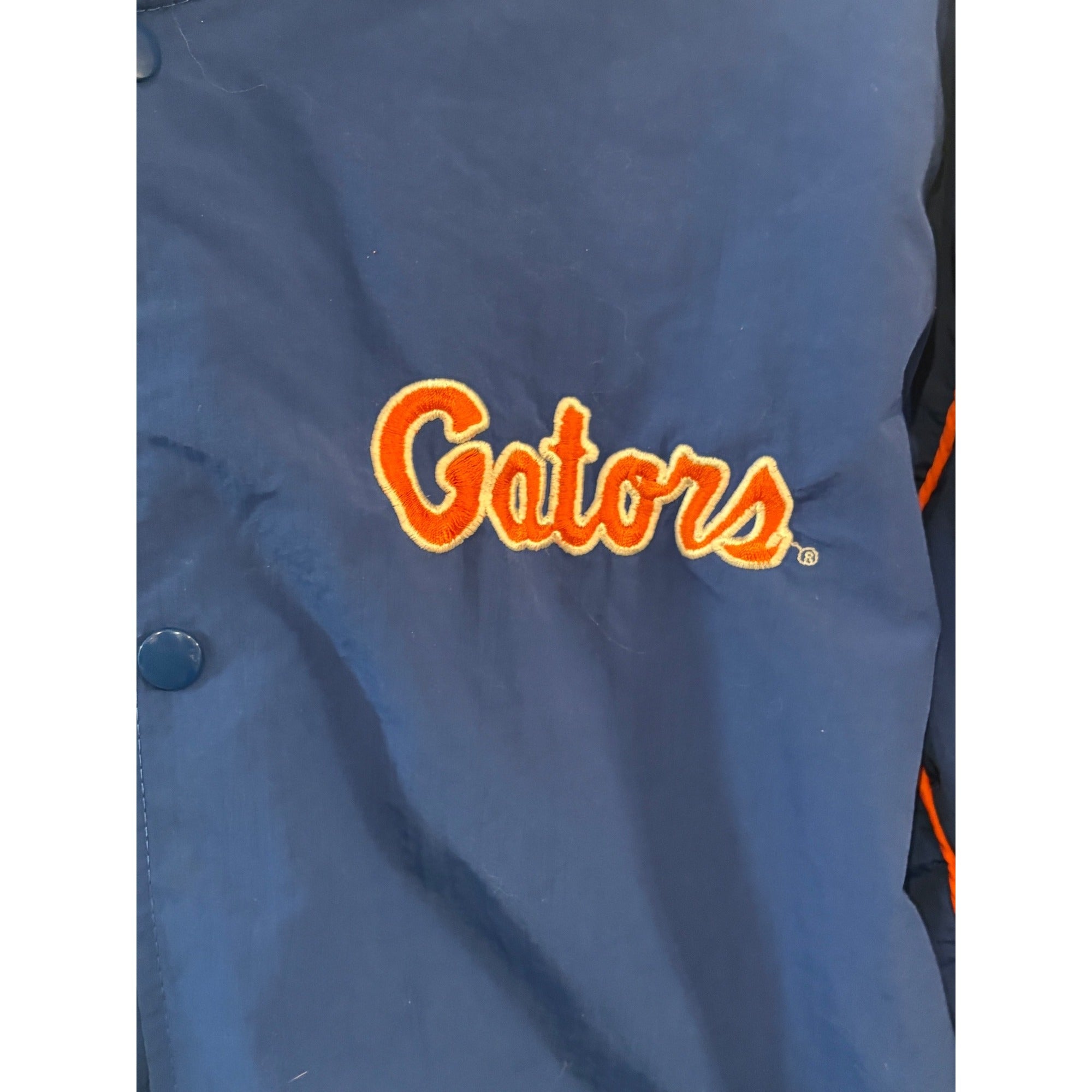 Vintage 80s Starter Florida Gators NCAA Button Down Bomber Jacket Men's Large