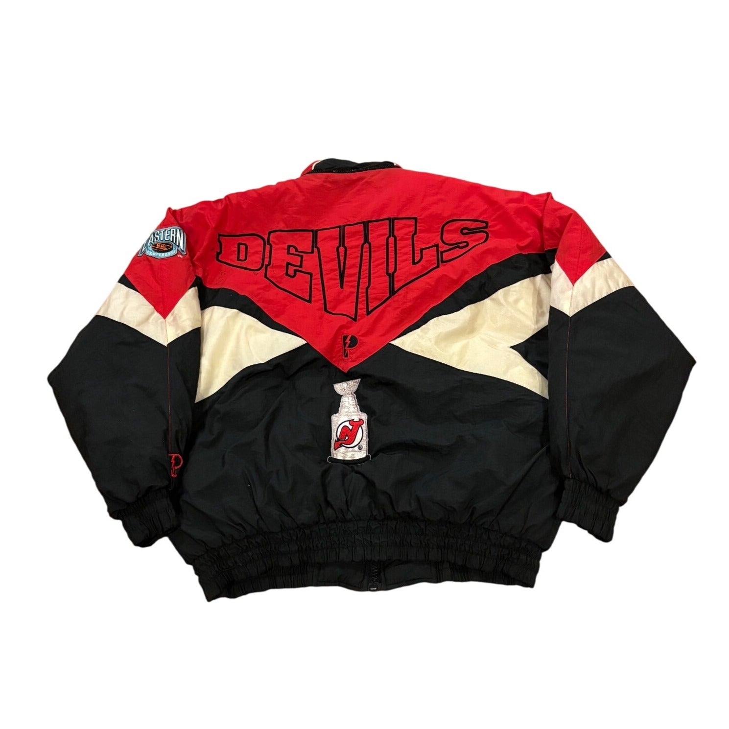 Rare Vtg Pro Player New Jersey Devils 1995 NHL Stanley Cup Champions Jacket XL