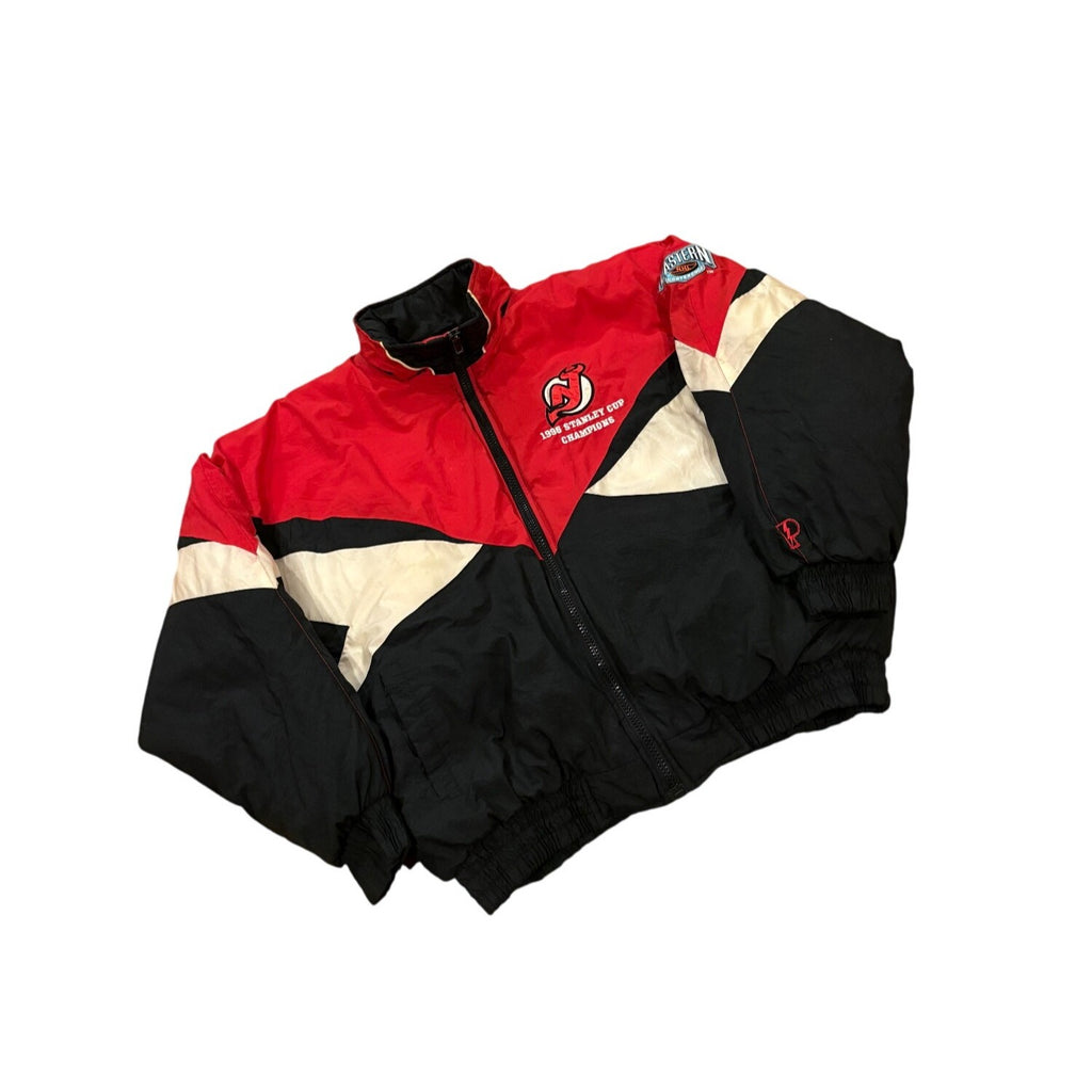 Rare Vtg Pro Player New Jersey Devils 1995 NHL Stanley Cup Champions Jacket XL