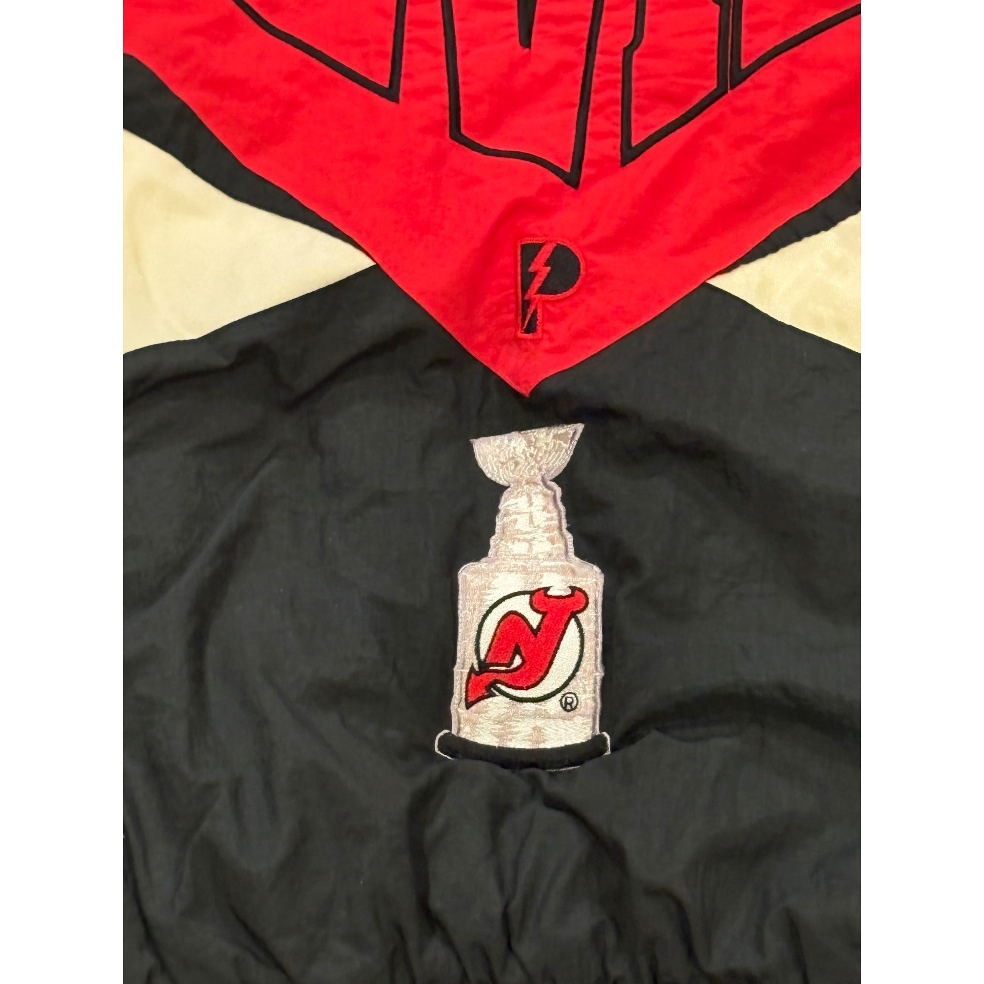 Rare Vtg Pro Player New Jersey Devils 1995 NHL Stanley Cup Champions Jacket XL