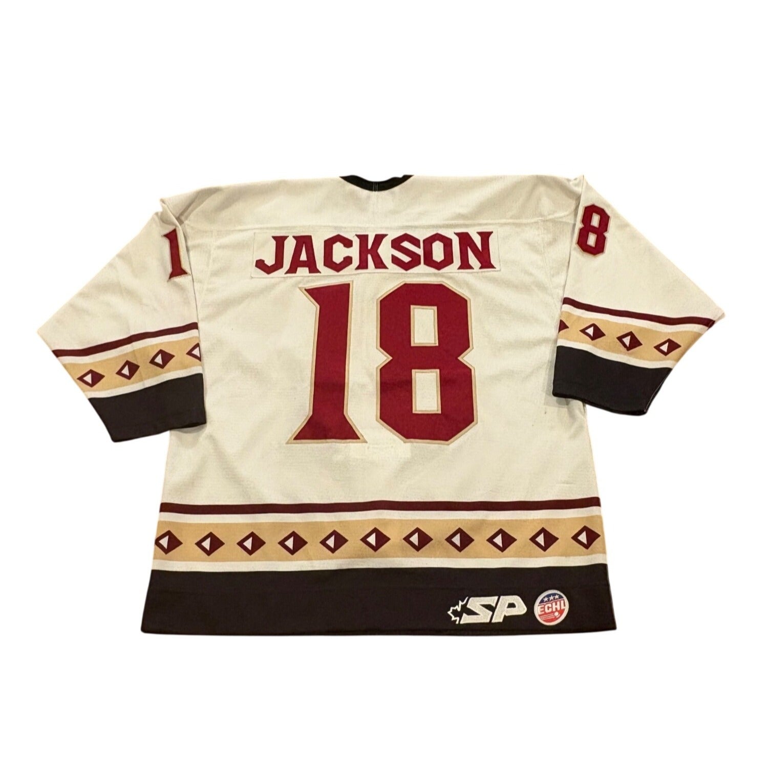 Game Worn 2004-2005 Gwinnett Gladiators Jim Jackson #9 ECHL Hockey Jersey Pro 54