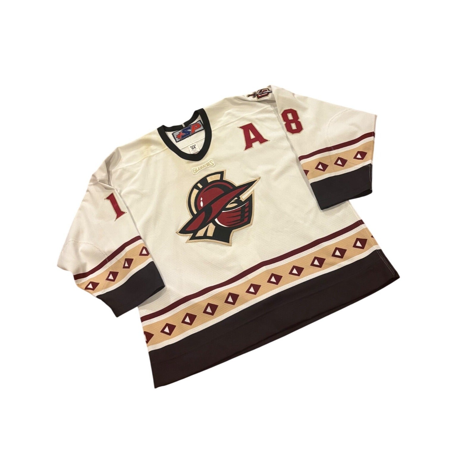 Game Worn 2004-2005 Gwinnett Gladiators Jim Jackson #9 ECHL Hockey Jersey Pro 54