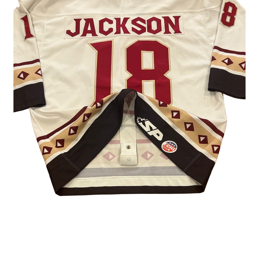Game Worn 2004-2005 Gwinnett Gladiators Jim Jackson #9 ECHL Hockey Jersey Pro 54