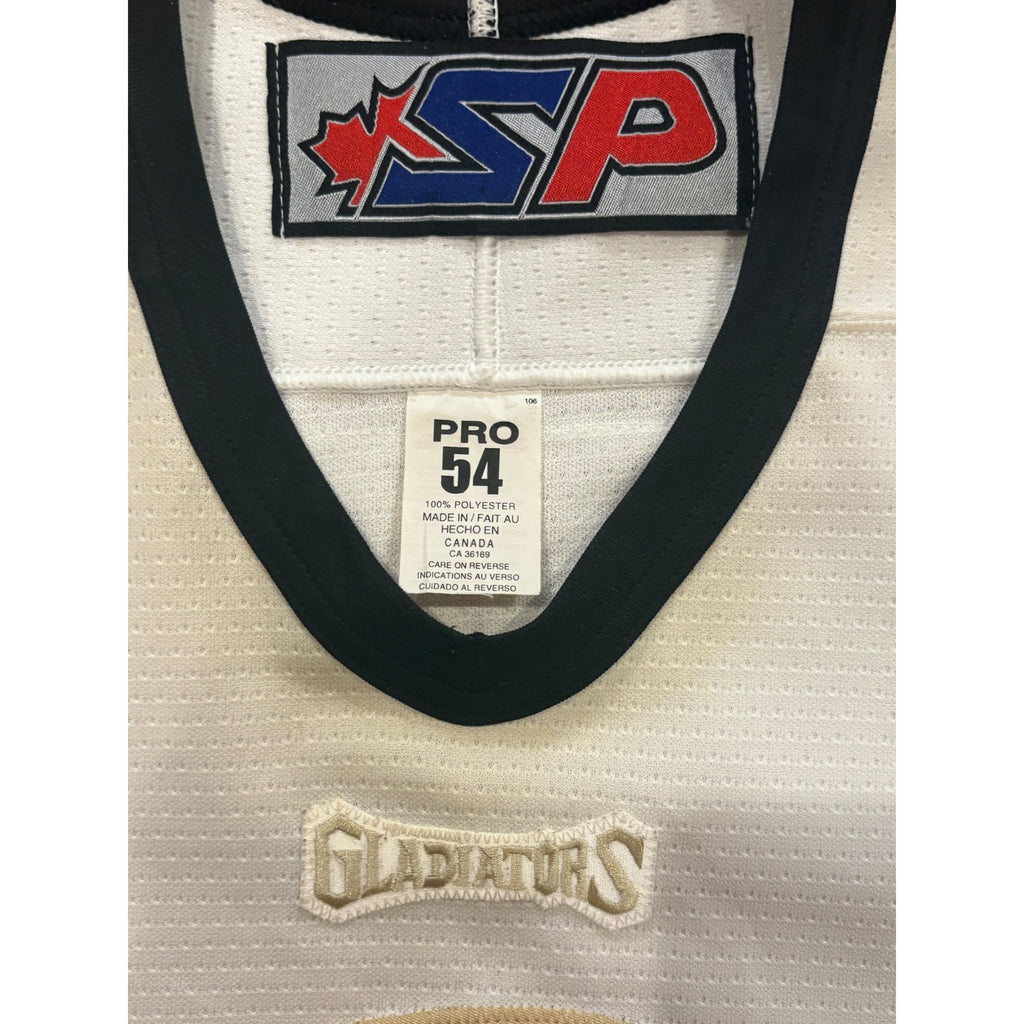 Game Worn 2004-2005 Gwinnett Gladiators Jim Jackson #9 ECHL Hockey Jersey Pro 54