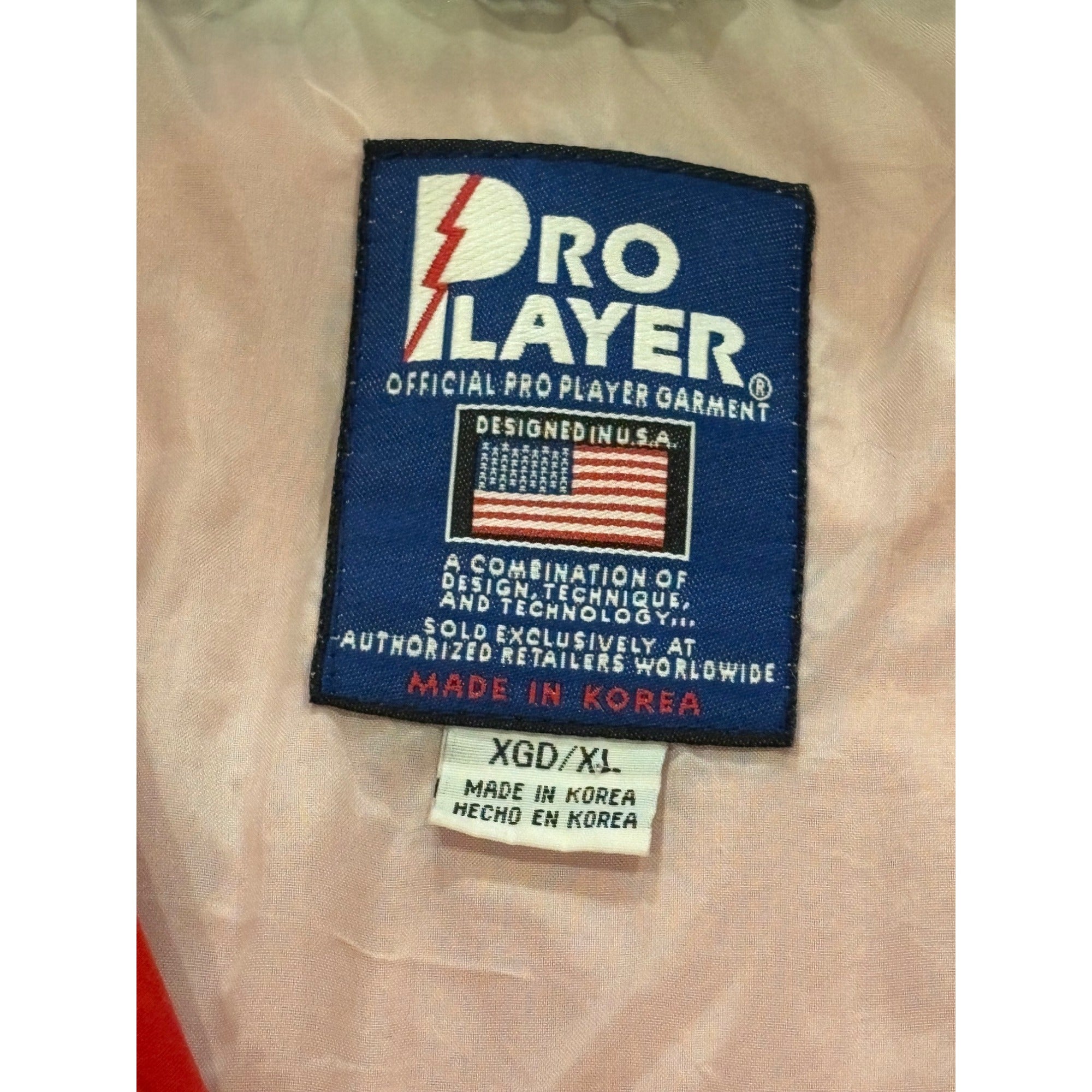 Vintage 1990's Pro Player Ohio State Buckeyes Hooded Windbreaker Jacket Men's XL