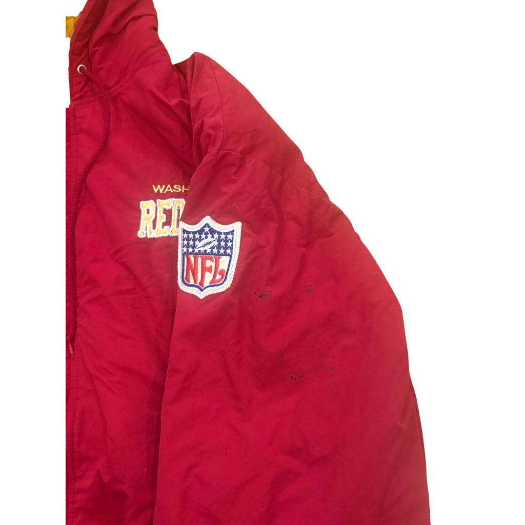 Vintage 90s Starter NFL Pro Line Washington Redskins Hooded Puffer Jacket XL