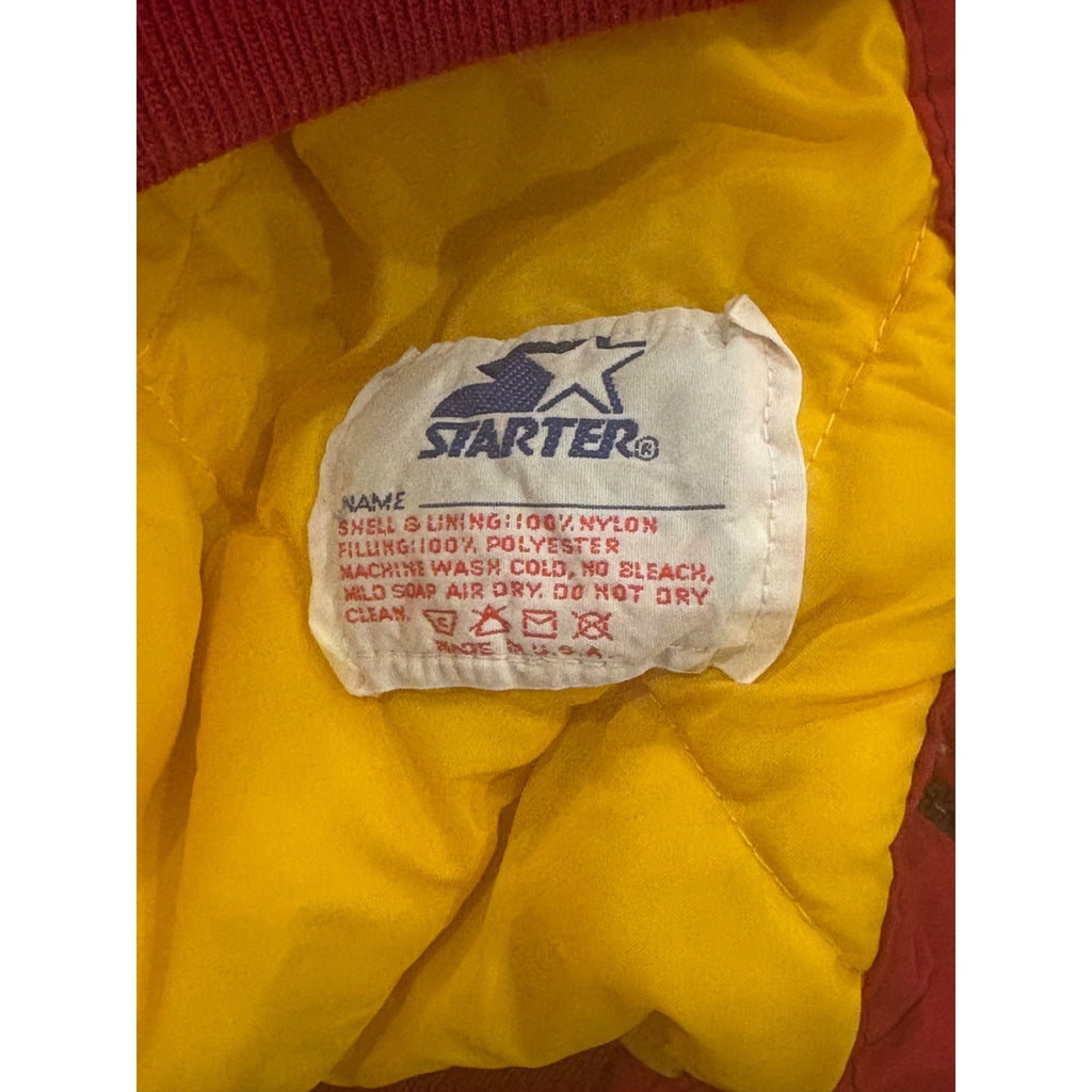 Vintage 90s Starter NFL Pro Line Washington Redskins Hooded Puffer Jacket XL