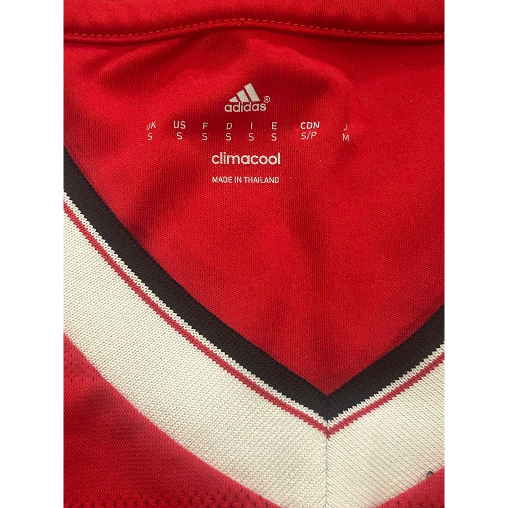 Adidas 2015-2016 Manchester United Red Home Kit Soccer Jersey Men's Small