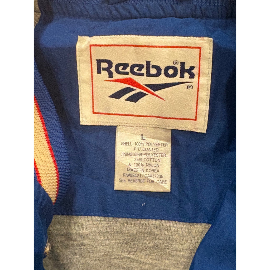 Vintage 90s Reebok New England Patriots Two Tone NFL Bomber Jacket Men's Large