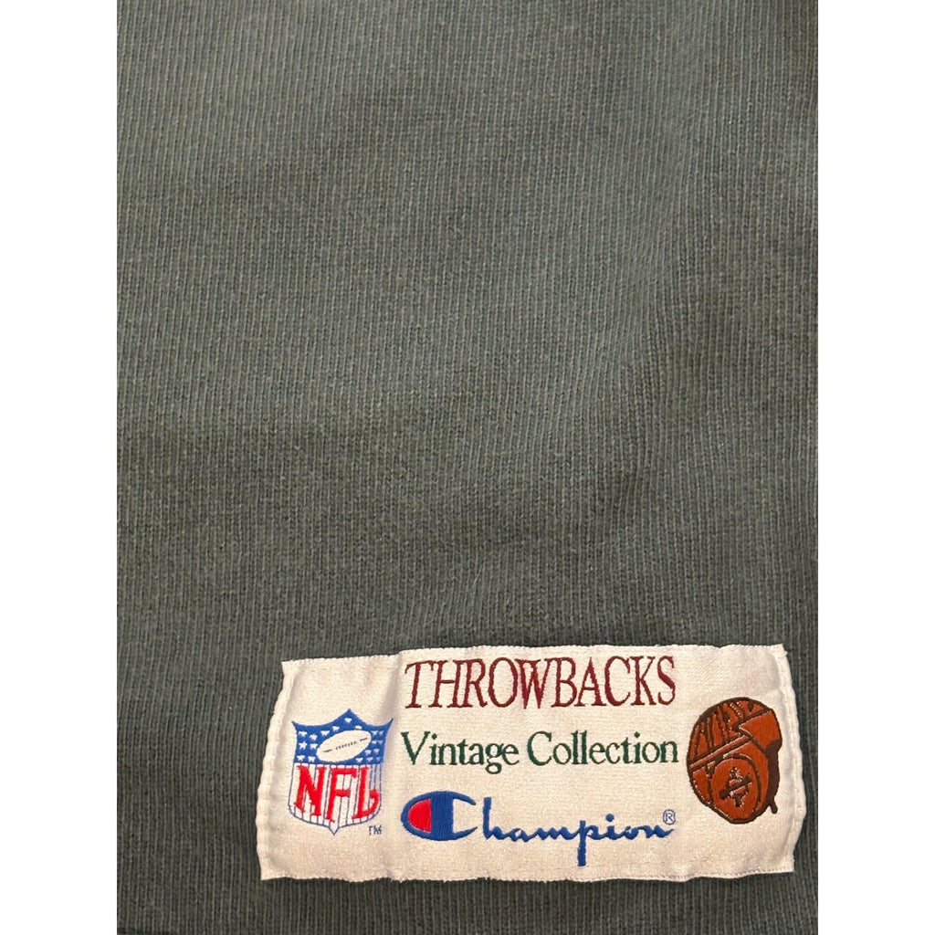 Vintage Champion Throwbacks Green Bay Packers Bart Starr #15 Sweatshirt Jersey L