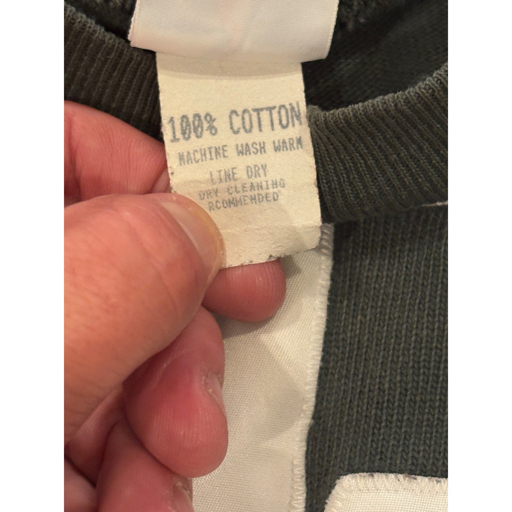 Vintage Champion Throwbacks Green Bay Packers Bart Starr #15 Sweatshirt Jersey L