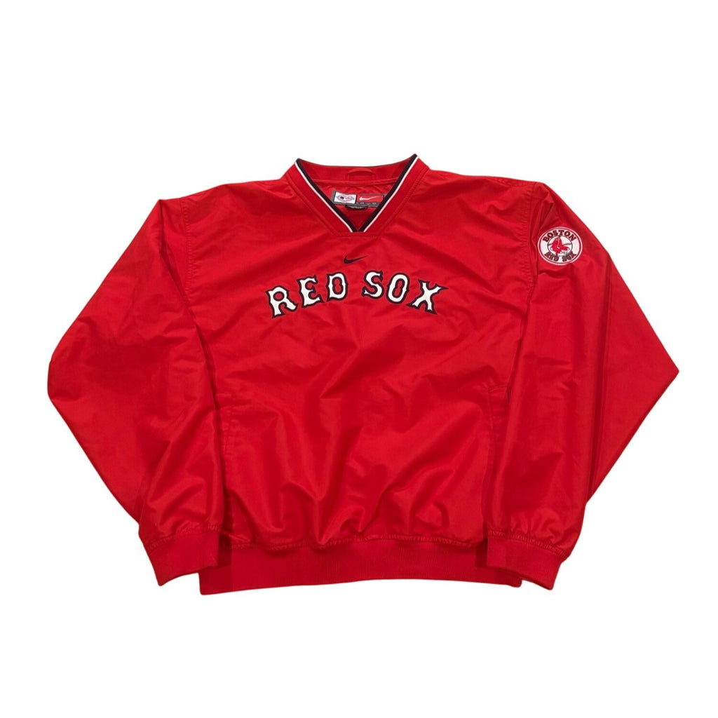 Nike Center Swoosh Boston Red Sox MLB Pullover Windbreaker Jacket Red Size Small