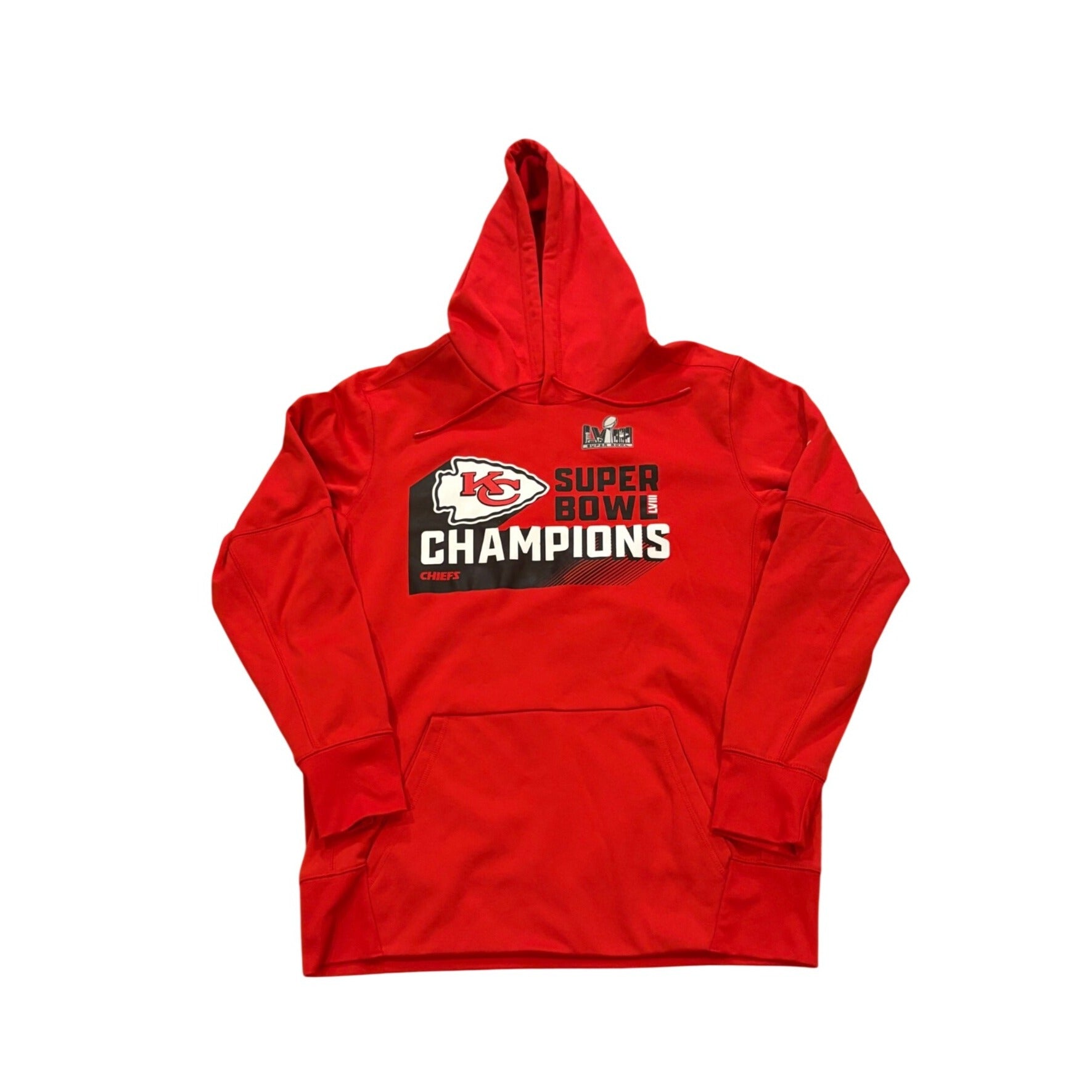 Nike Kansas City Chiefs Super Bowl LVIII Champions NFL Hoodie Sweatshirt Large