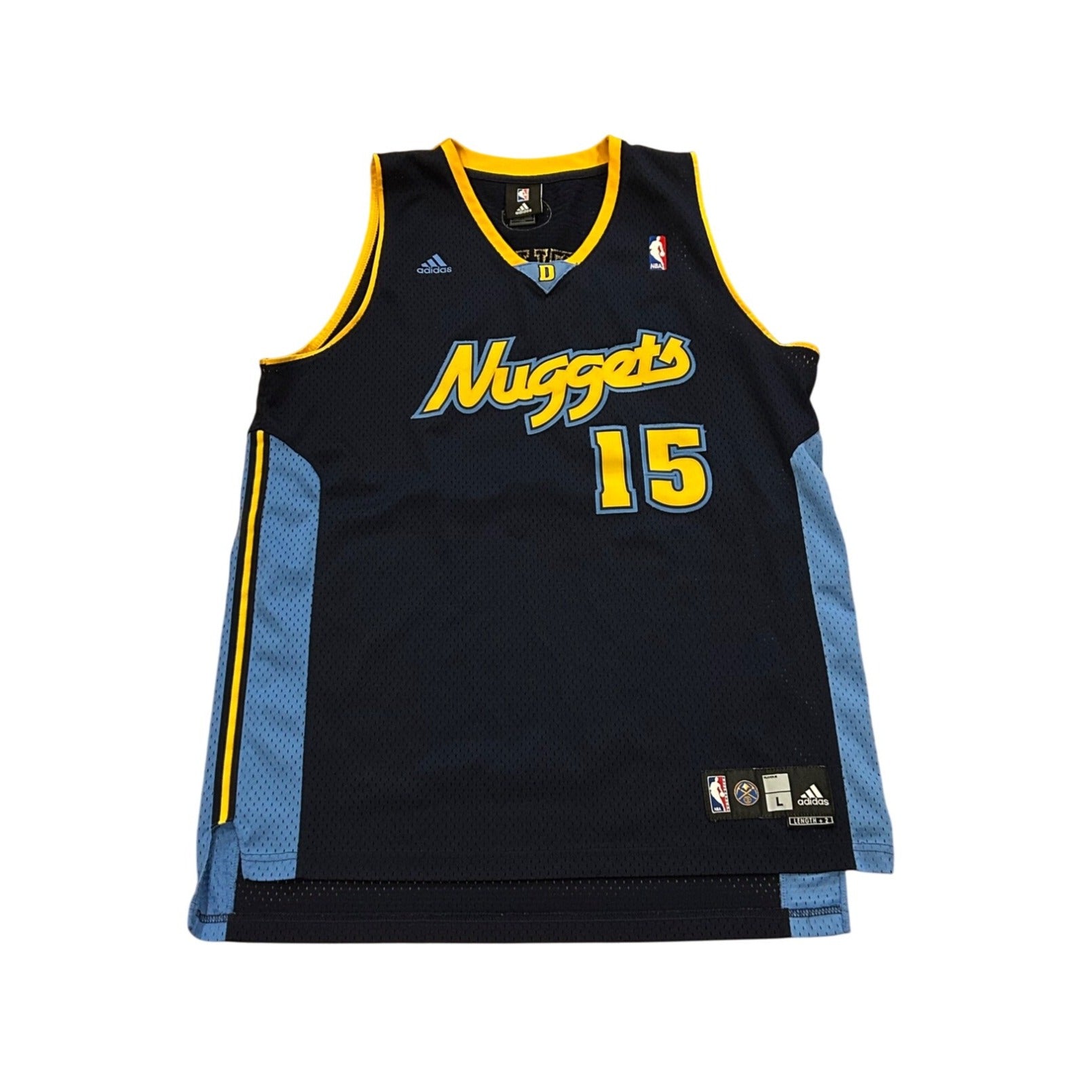 2011 Adidas Denver Nuggets Carmelo Anthony #15 NBA Swingman Jersey Men's Large