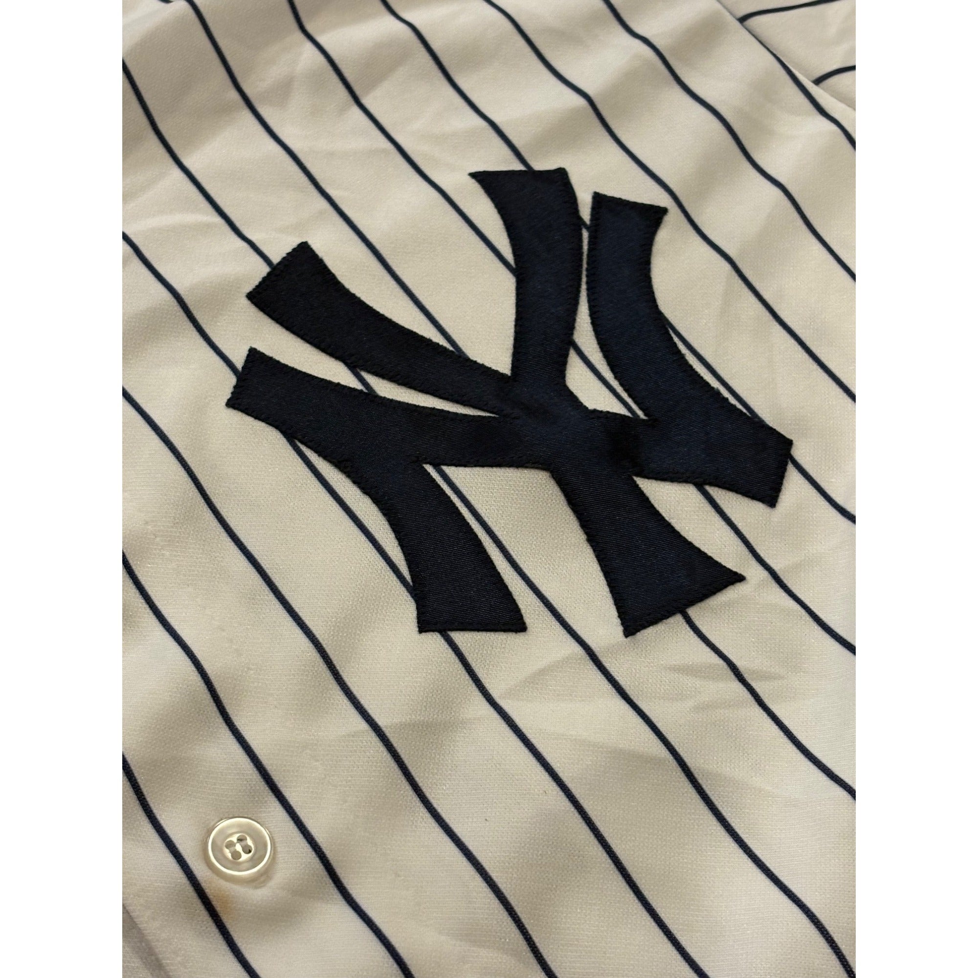 Majestic New York Yankees Derek Jeter #2 Home White Jersey Men's XL NWT w/Flaws